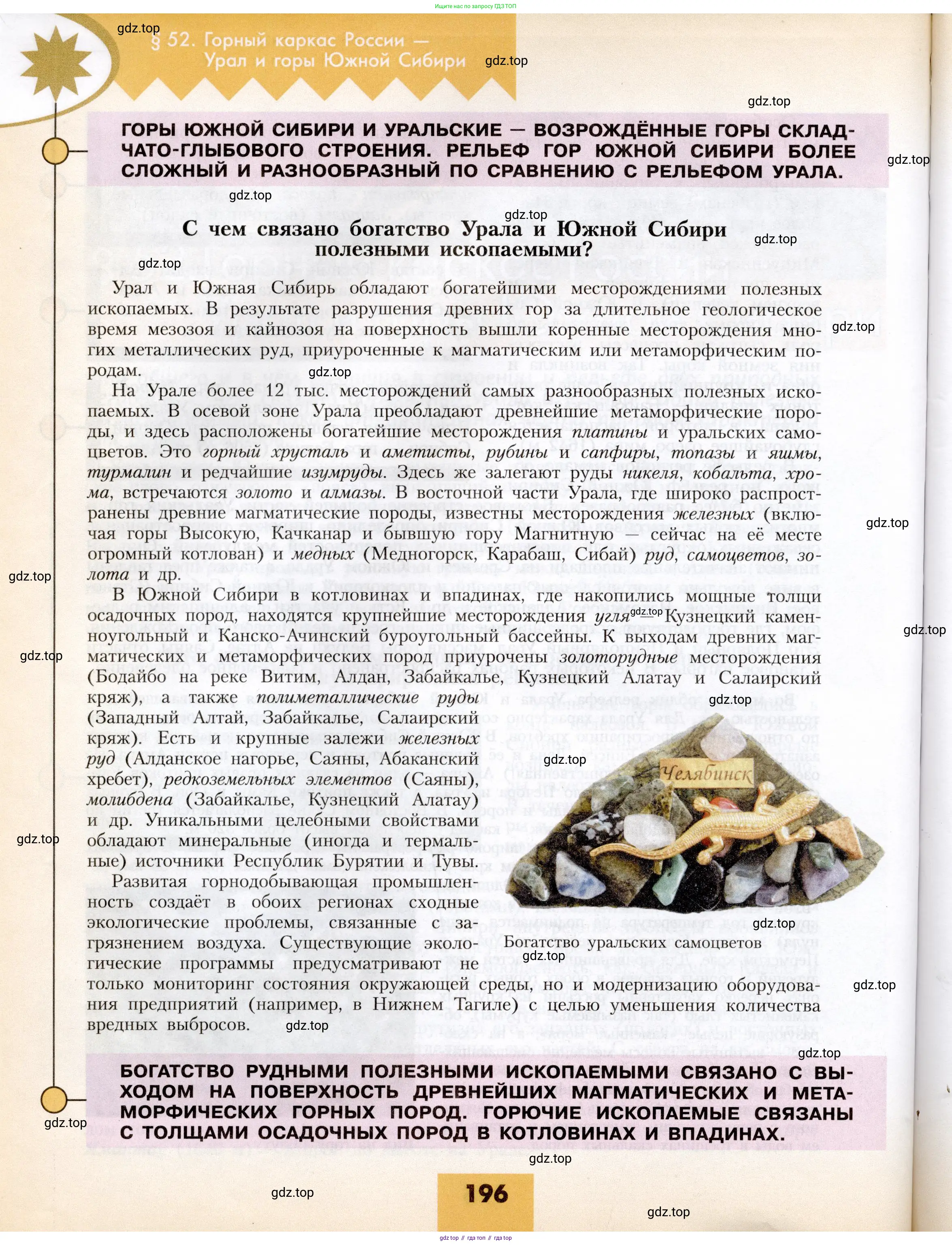 География, 8 класс Учебник, авторы: Алексеев Александр Иванович, Николина Вера Викторовна, Липкина Елена Карловна, Болысов Сергей Иванович, Кузнецова Галина Юрьевна, издательство Просвещение, Москва, 2023, жёлтого цвета, страница 196