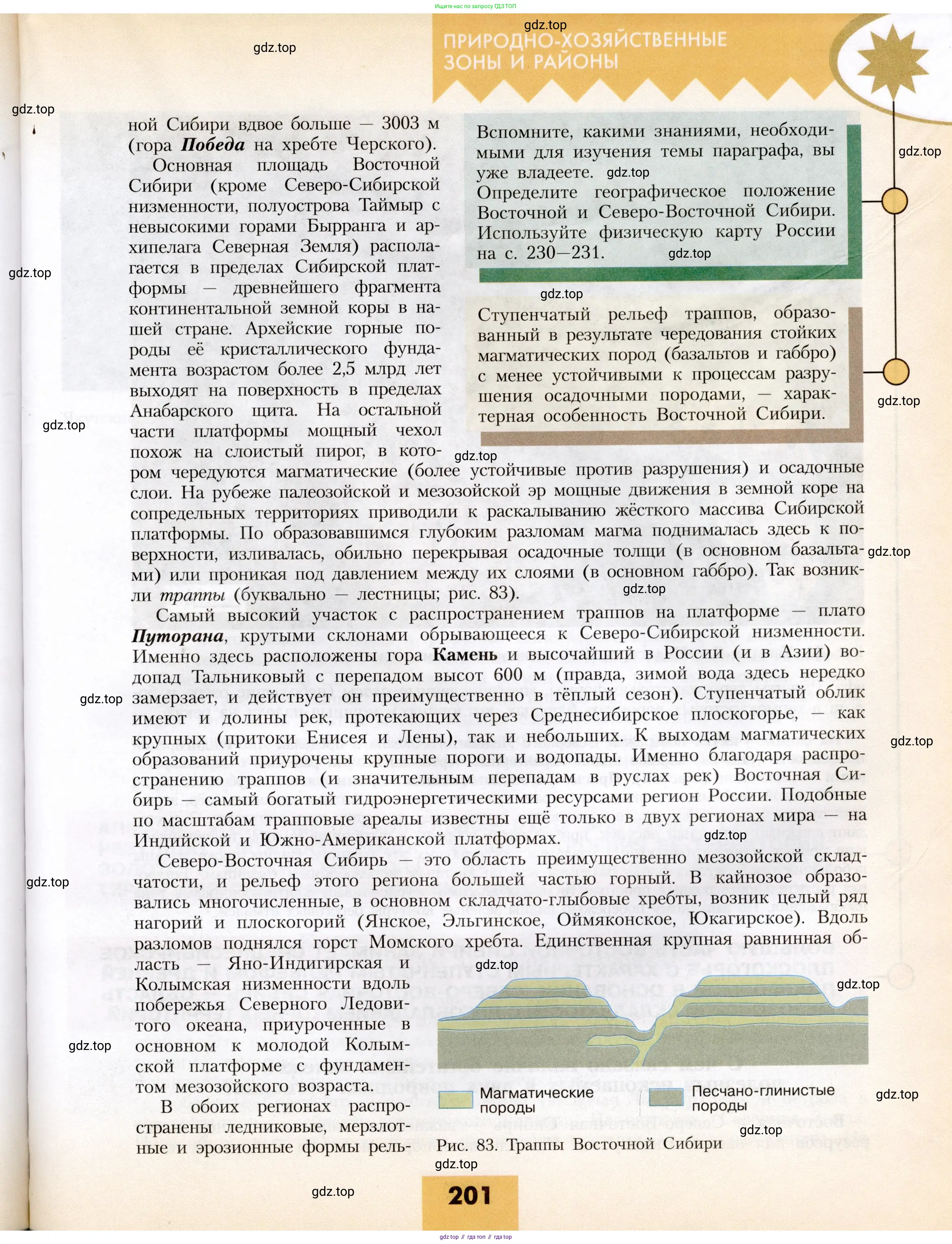География, 8 класс Учебник, авторы: Алексеев Александр Иванович, Николина Вера Викторовна, Липкина Елена Карловна, Болысов Сергей Иванович, Кузнецова Галина Юрьевна, издательство Просвещение, Москва, 2023, жёлтого цвета, страница 201