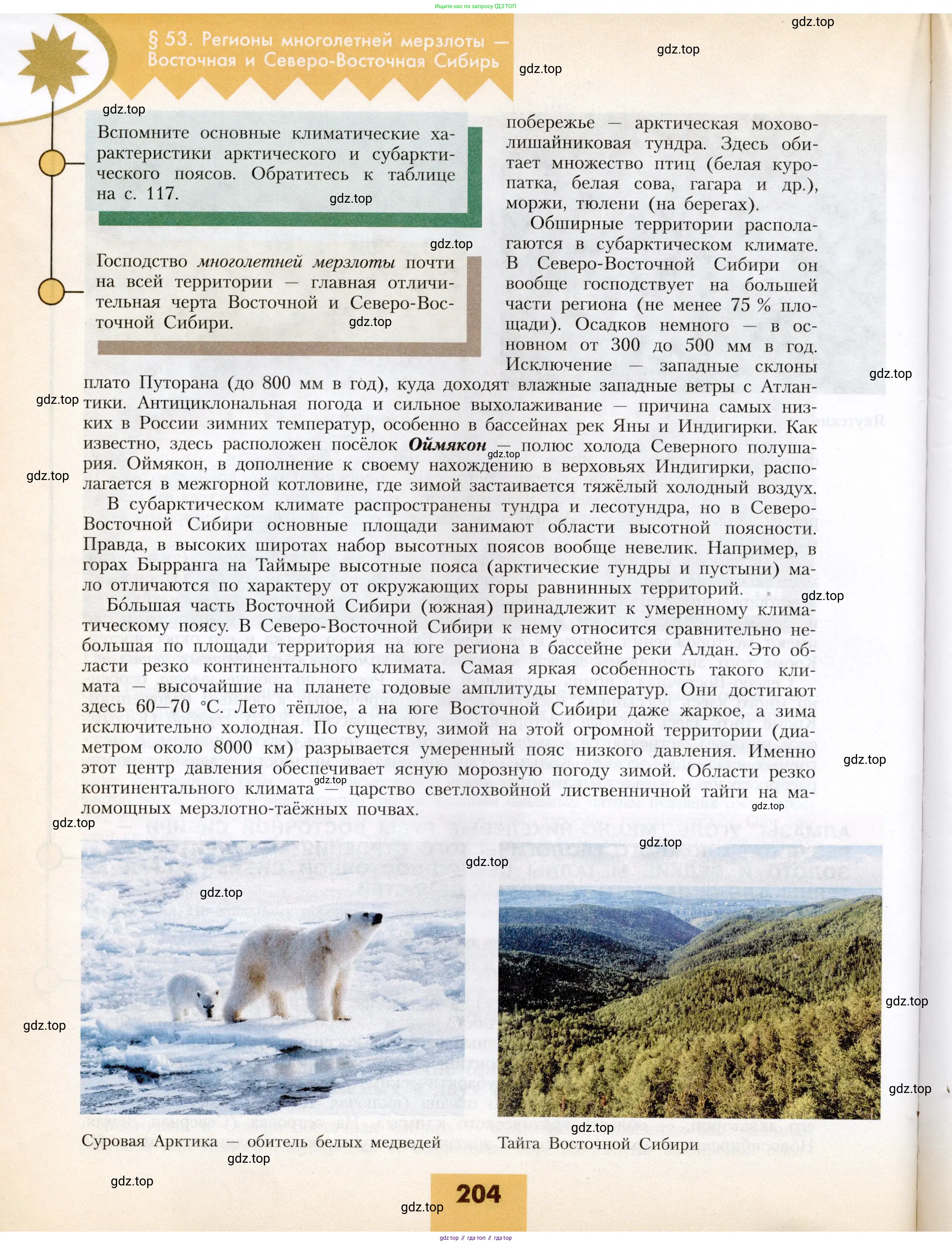 География, 8 класс Учебник, авторы: Алексеев Александр Иванович, Николина Вера Викторовна, Липкина Елена Карловна, Болысов Сергей Иванович, Кузнецова Галина Юрьевна, издательство Просвещение, Москва, 2023, жёлтого цвета, страница 204