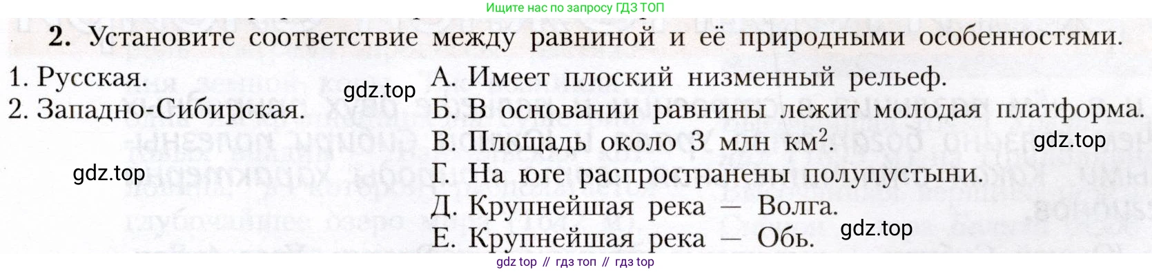 География, 8 класс Учебник, авторы: Алексеев Александр Иванович, Николина Вера Викторовна, Липкина Елена Карловна, Болысов Сергей Иванович, Кузнецова Галина Юрьевна, издательство Просвещение, Москва, 2023, жёлтого цвета, страница 193, номер 2, Условие