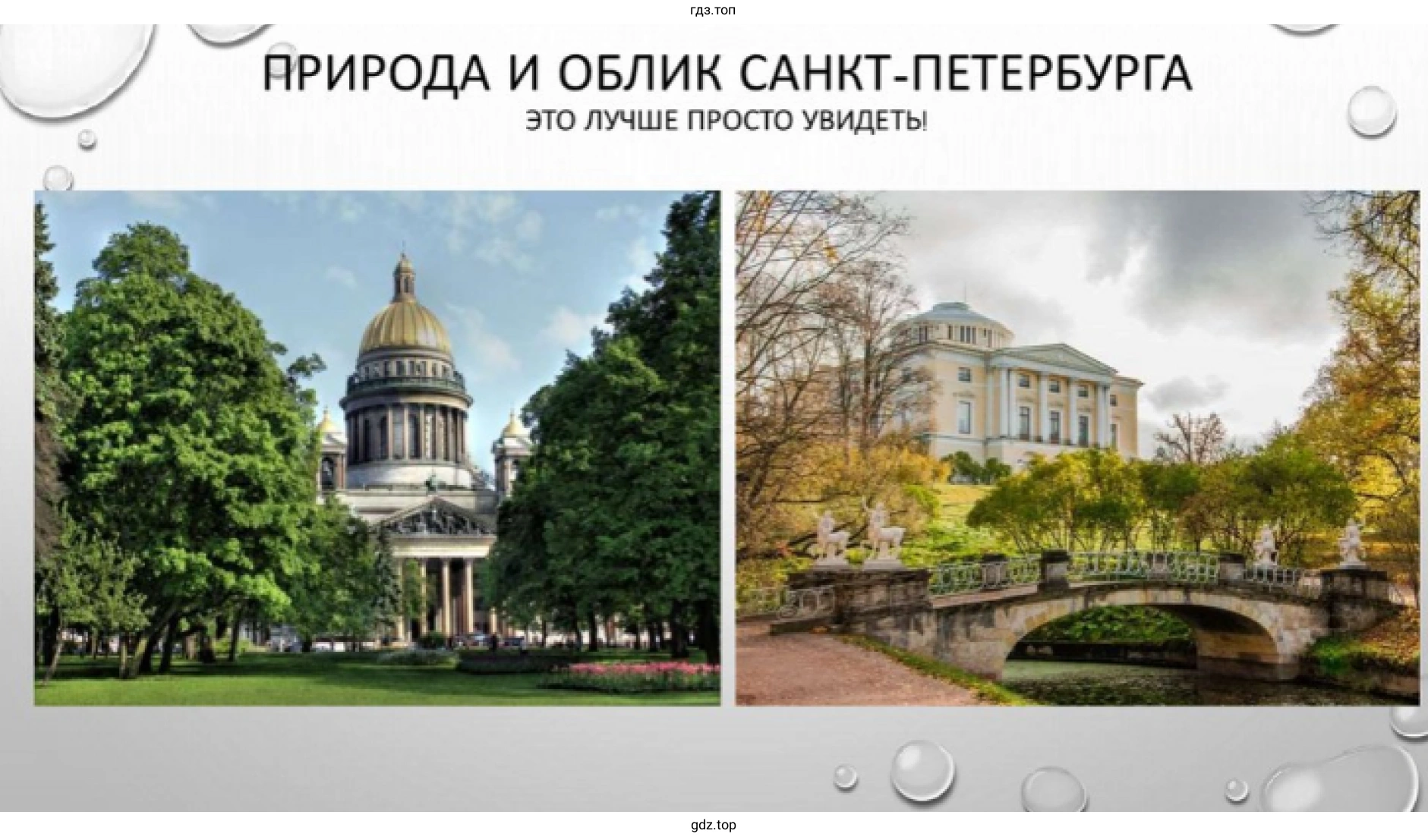 Рисунок 4. Презентация. Презентация. Природ и облик Санкт-Петербурга.