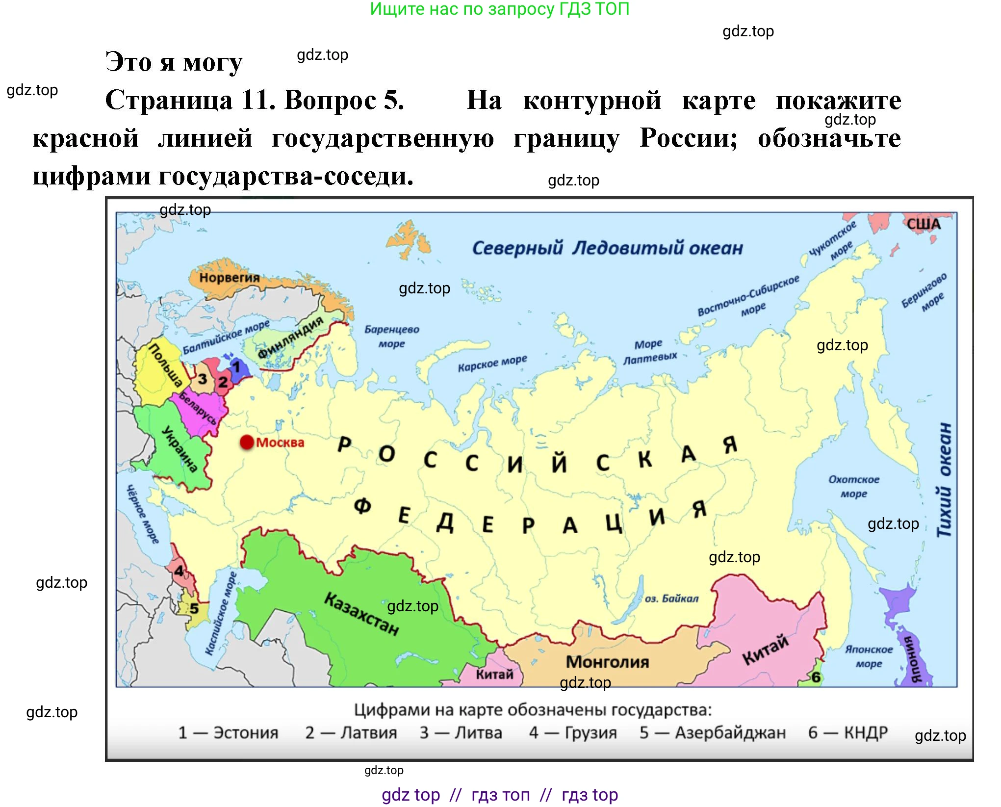 География, 8 класс Учебник, авторы: Алексеев Александр Иванович, Николина Вера Викторовна, Липкина Елена Карловна, Болысов Сергей Иванович, Кузнецова Галина Юрьевна, издательство Просвещение, Москва, 2023, жёлтого цвета, страница 11, номер 5, Решение2