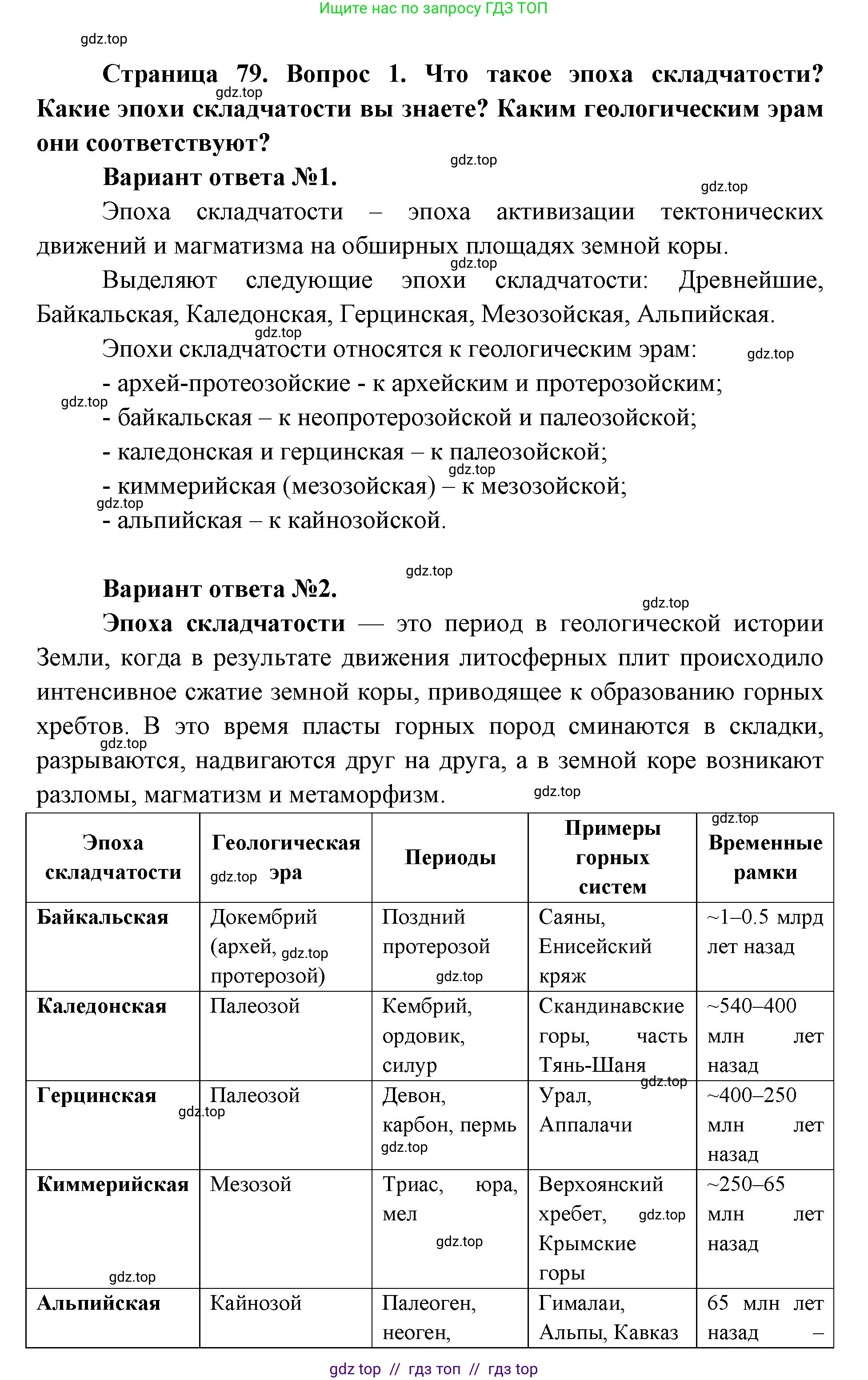 География, 8 класс Учебник, авторы: Алексеев Александр Иванович, Николина Вера Викторовна, Липкина Елена Карловна, Болысов Сергей Иванович, Кузнецова Галина Юрьевна, издательство Просвещение, Москва, 2023, жёлтого цвета, страница 79, номер 1, Решение2