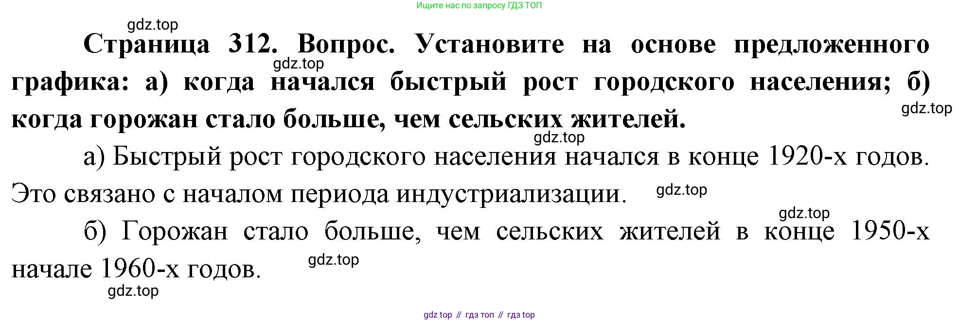 ГДЗ География, 8 класс Учебник, авторы: Алексеев Александр Иванович, Низовцев Вячеслав Алексеевич, Ким Эльвира Васильевна, Кузнецова Галина Юрьевна, Лисенкова Галина Яковлевна, Сиротин Владимир Иванович, издательство Просвещение, Москва, 2023, белого цвета, страница 312, Решение