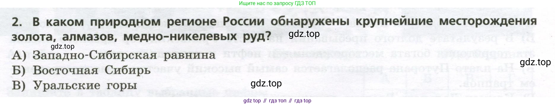 ГДЗ География, 8 класс Проверочные работы, авторы: Бондарева Мария Владимировна, Шидловский Игорь Михайлович, издательство Просвещение, Москва, 2023, жёлтого цвета, страница 24, номер 2, Условие