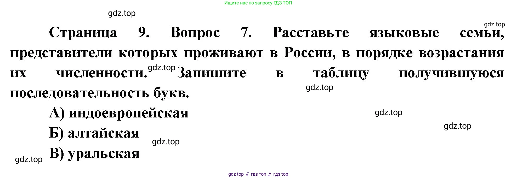 ГДЗ География, 8 класс Проверочные работы, авторы: Бондарева Мария Владимировна, Шидловский Игорь Михайлович, издательство Просвещение, Москва, 2023, жёлтого цвета, страница 9, номер 7, Решение