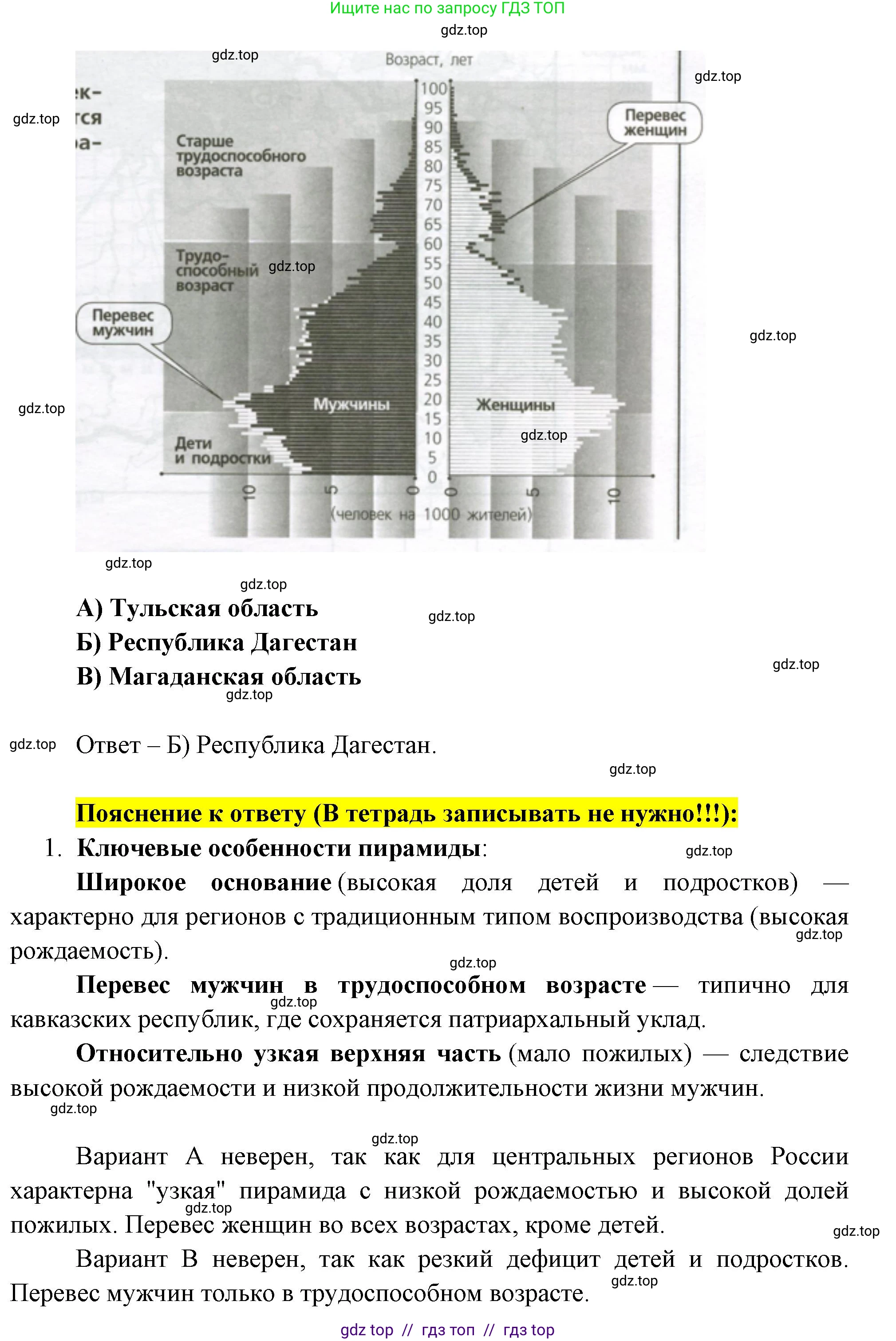География, 8 класс Проверочные работы, авторы: Бондарева Мария Владимировна, Шидловский Игорь Михайлович, издательство Просвещение, Москва, 2023, жёлтого цвета, страница 11, номер 10, Решение 2 (продолжение 2)
