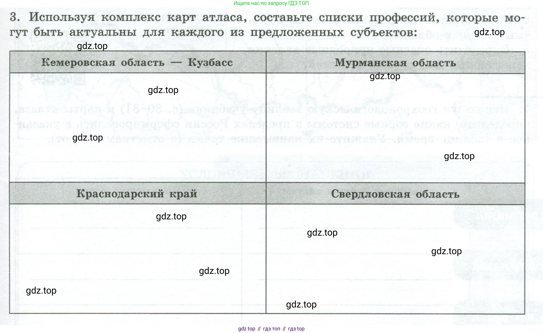 ГДЗ География, 8 класс Практические работы, автор: Дубинина Софья Петровна, издательство Просвещение, Москва, 2023, жёлтого цвета, страница 29, номер 3, Условие