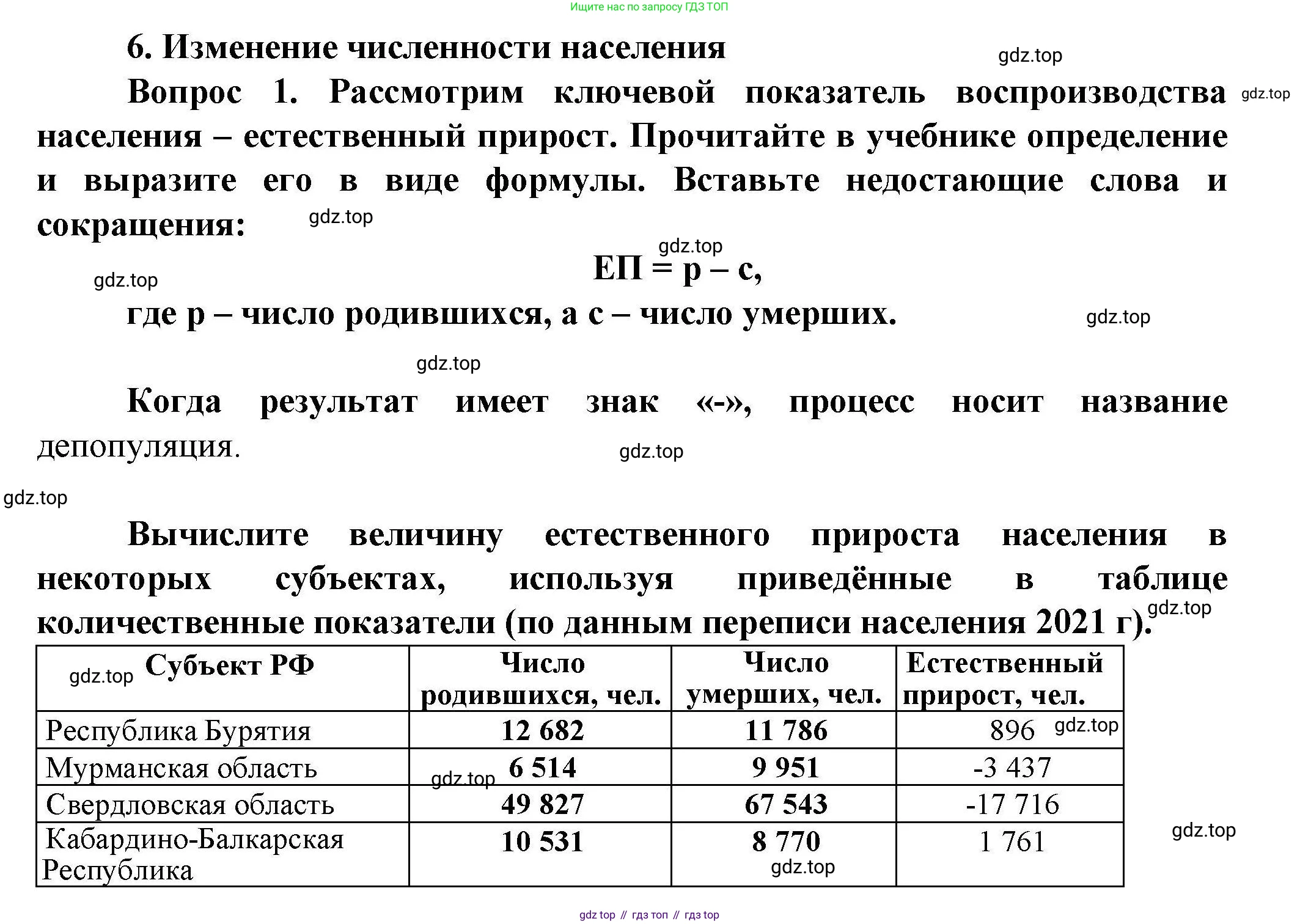 ГДЗ География, 8 класс Практические работы, автор: Дубинина Софья Петровна, издательство Просвещение, Москва, 2023, жёлтого цвета, страница 19, номер 1, Решение