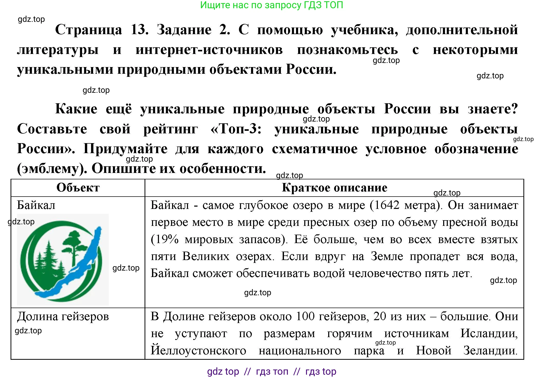 География, 8 класс Практические работы, автор: Дубинина Софья Петровна, издательство Просвещение, Москва, 2023, жёлтого цвета, страница 13, номер 2, Решение 2