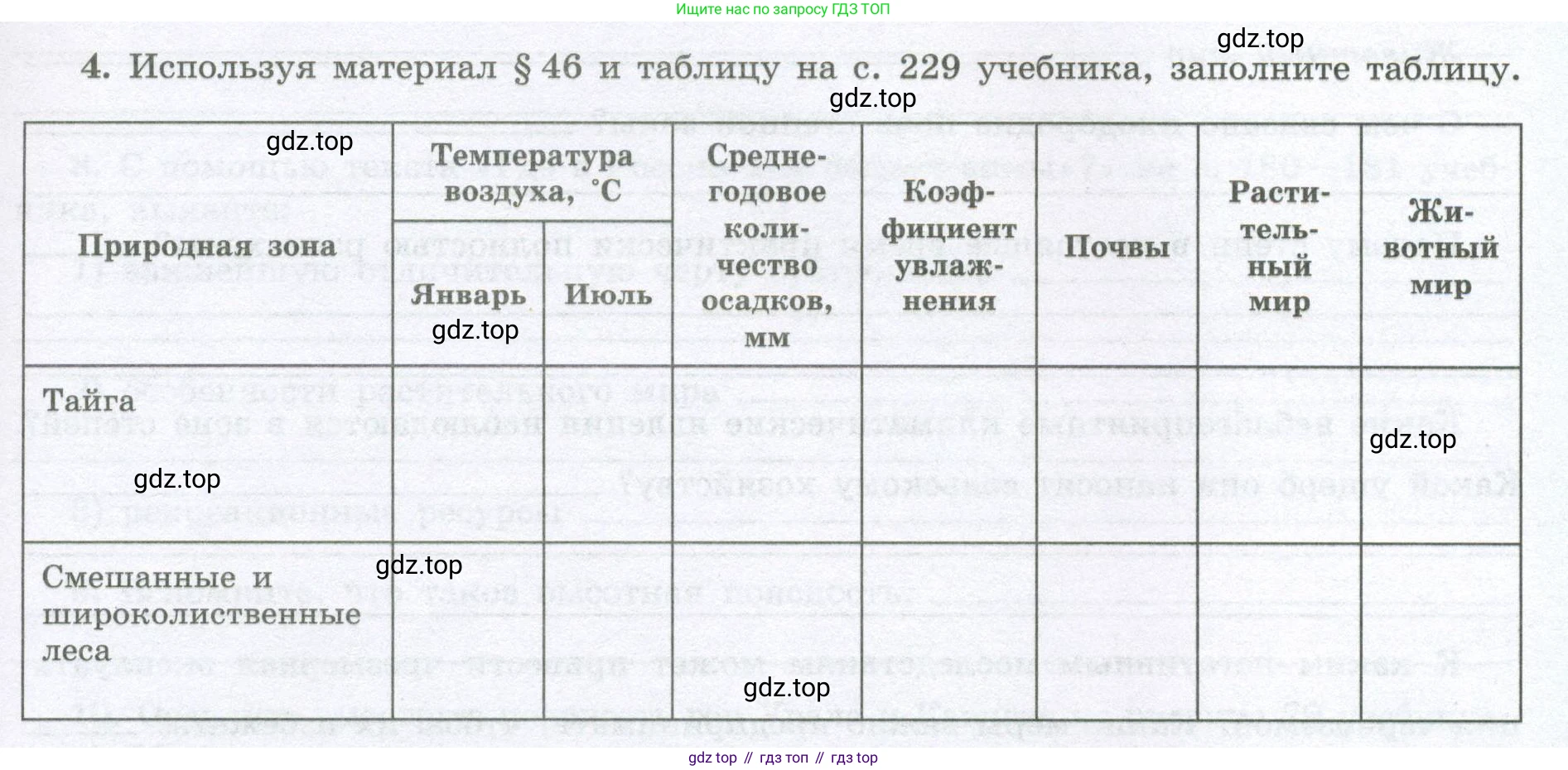География, 8 класс Мой тренажёр, автор: Николина Вера Викторовна, издательство Просвещение, Москва, 2023, жёлтого цвета, страница 61, номер 4, Условие