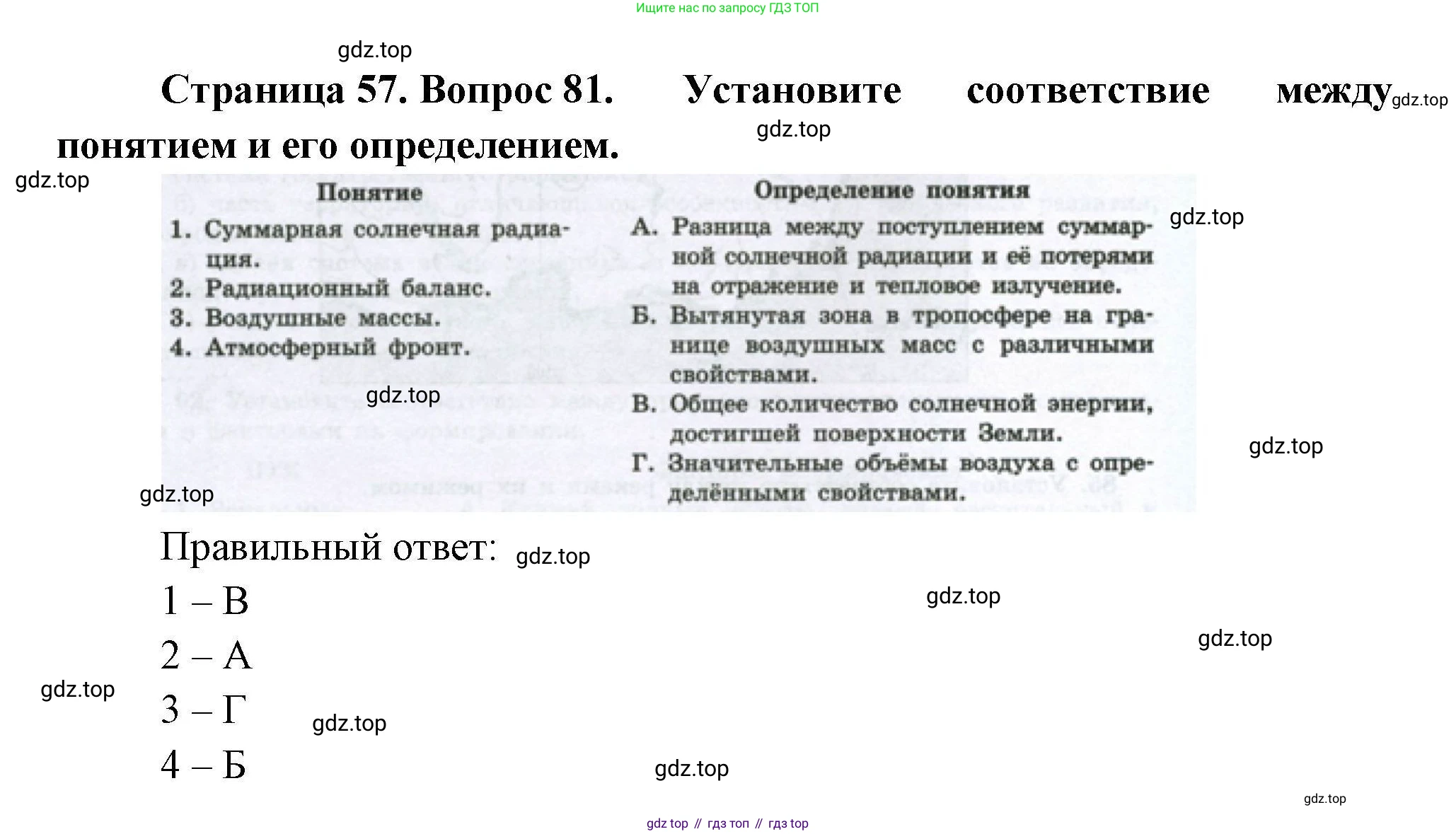 География, 8 класс Мой тренажёр, автор: Николина Вера Викторовна, издательство Просвещение, Москва, 2023, жёлтого цвета, страница 57, номер 81, Решение
