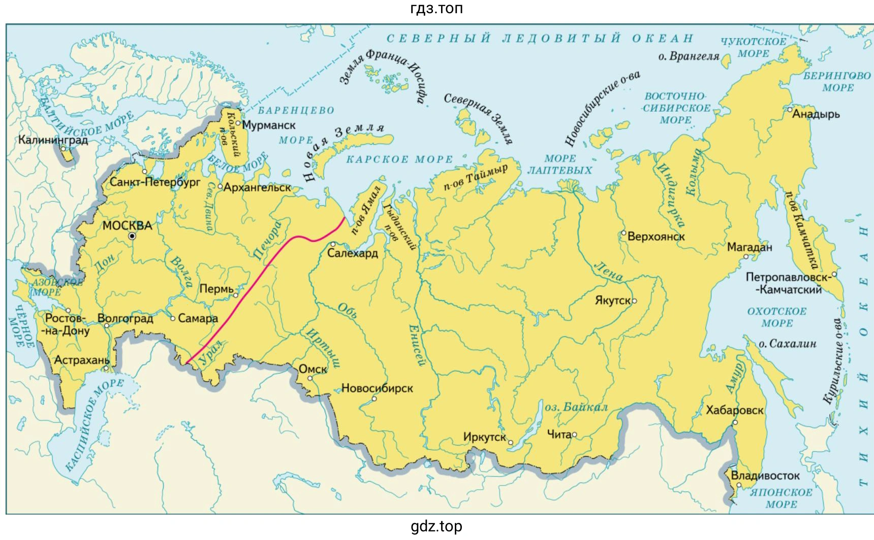 Россия на карте