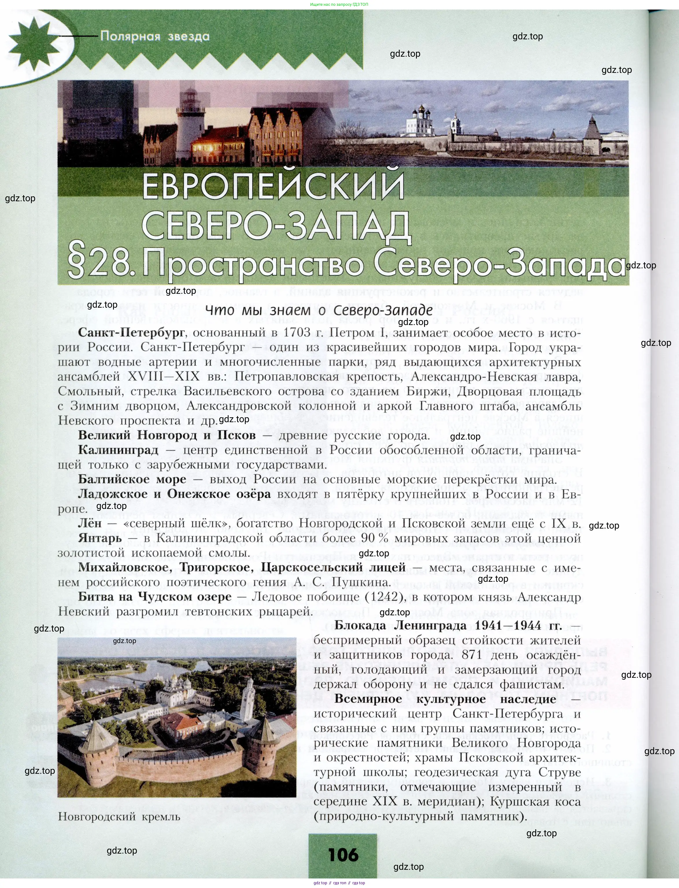 География, 9 класс Учебник, авторы: Алексеев Александр Иванович, Николина Вера Викторовна, Липкина Елена Карловна, Болысов Сергей Иванович, Кузнецова Галина Юрьевна, издательство Просвещение, Москва, 2023, жёлтого цвета, страница 106