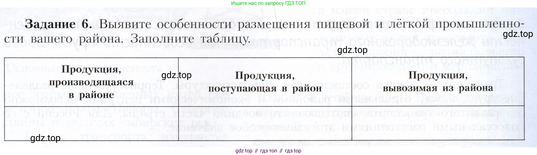 География, 9 класс Учебник, авторы: Алексеев Александр Иванович, Николина Вера Викторовна, Липкина Елена Карловна, Болысов Сергей Иванович, Кузнецова Галина Юрьевна, издательство Просвещение, Москва, 2023, жёлтого цвета, страница 61, номер 6, Условие