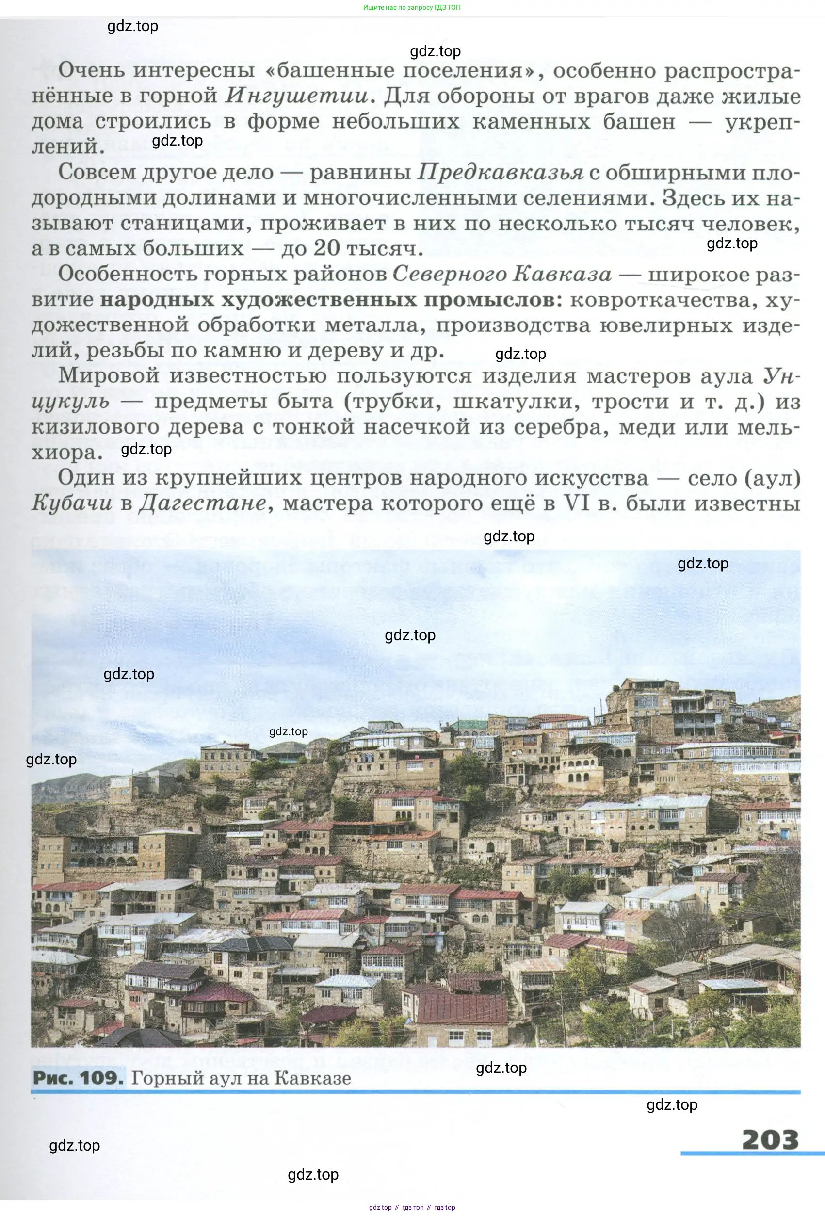 География, 9 класс Учебник, авторы: Алексеев Александр Иванович, Низовцев Вячеслав Алексеевич, Ким Эльвира Васильевна, Лисенкова Галина Яковлевна, Сиротин Владимир Иванович, издательство Просвещение, Москва, 2022, белого цвета, страница 203