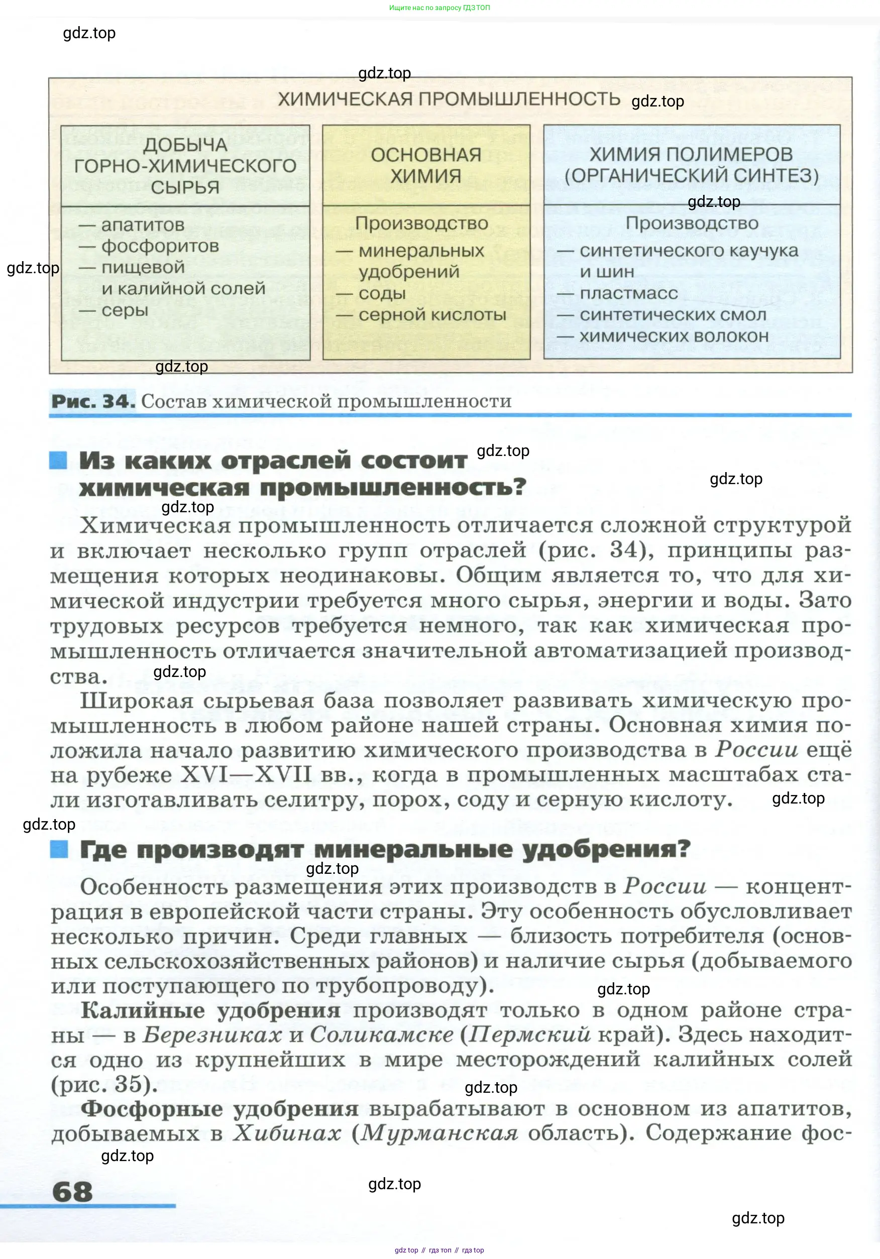 География, 9 класс Учебник, авторы: Алексеев Александр Иванович, Низовцев Вячеслав Алексеевич, Ким Эльвира Васильевна, Лисенкова Галина Яковлевна, Сиротин Владимир Иванович, издательство Просвещение, Москва, 2022, белого цвета, страница 68