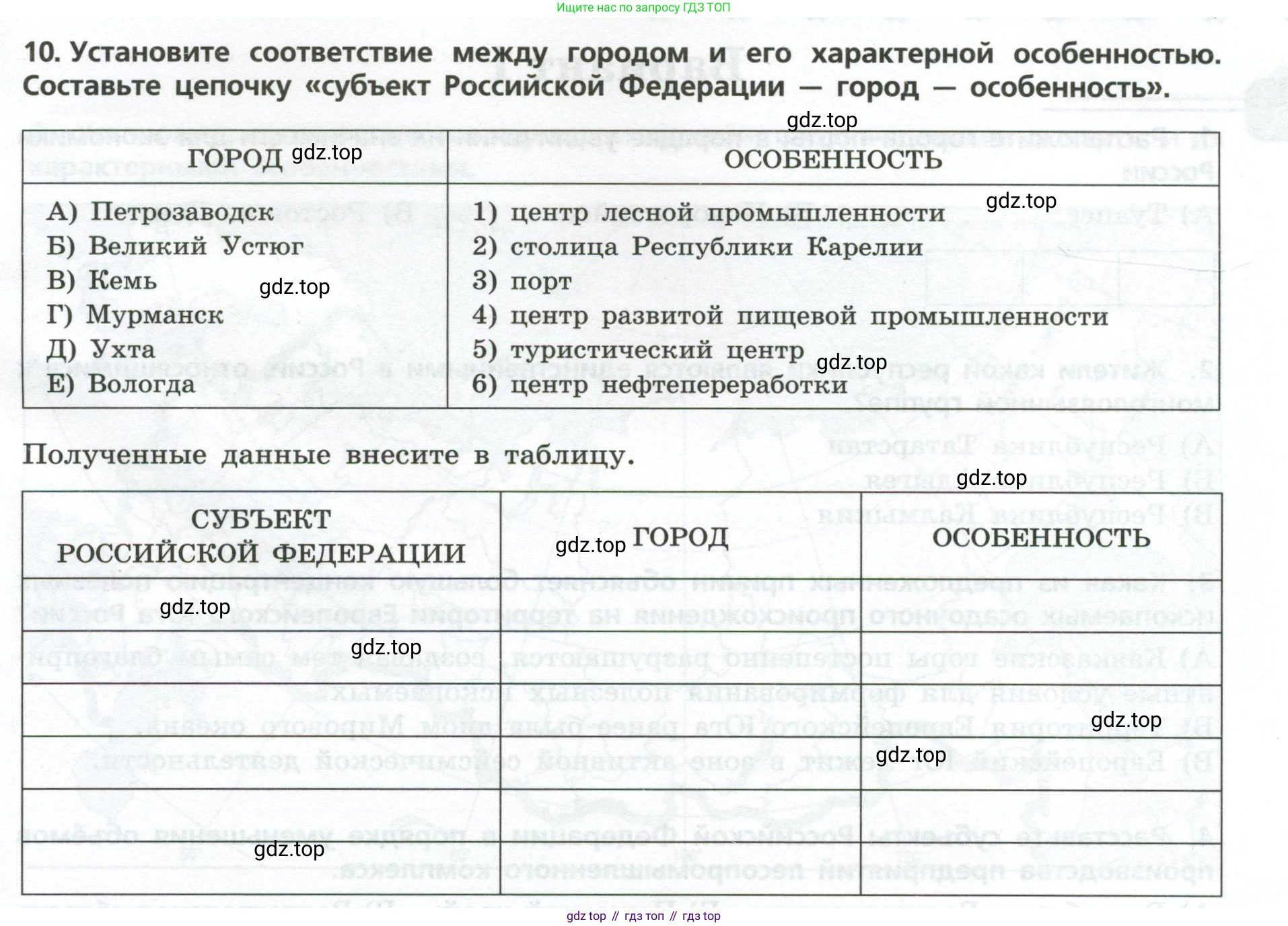 География, 9 класс Проверочные работы, авторы: Бондарева Мария Владимировна, Шидловский Игорь Михайлович, издательство Просвещение, Москва, 2023, жёлтого цвета, страница 23, номер 10, Условие