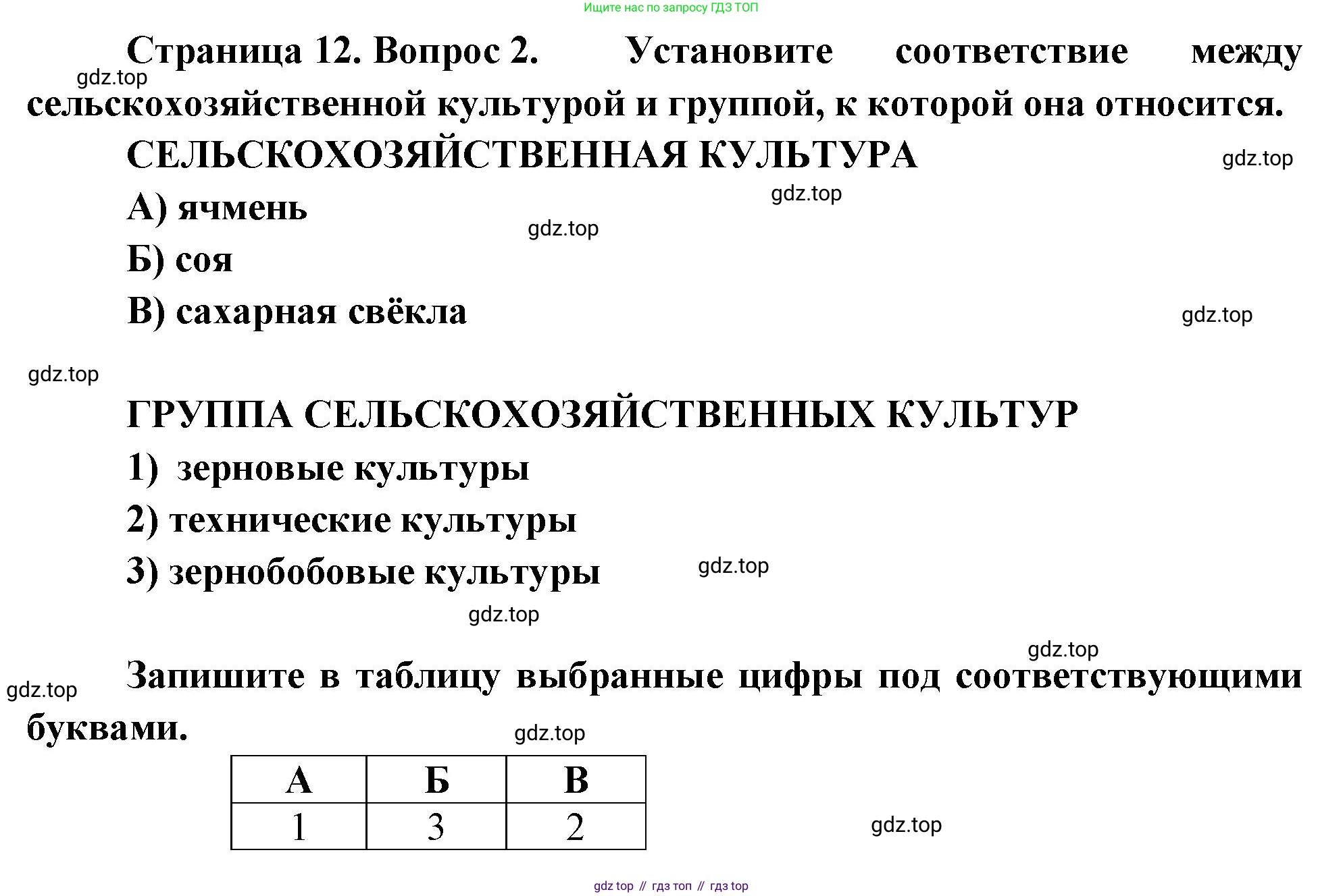 География, 9 класс Проверочные работы, авторы: Бондарева Мария Владимировна, Шидловский Игорь Михайлович, издательство Просвещение, Москва, 2023, жёлтого цвета, страница 12, номер 2, Решение