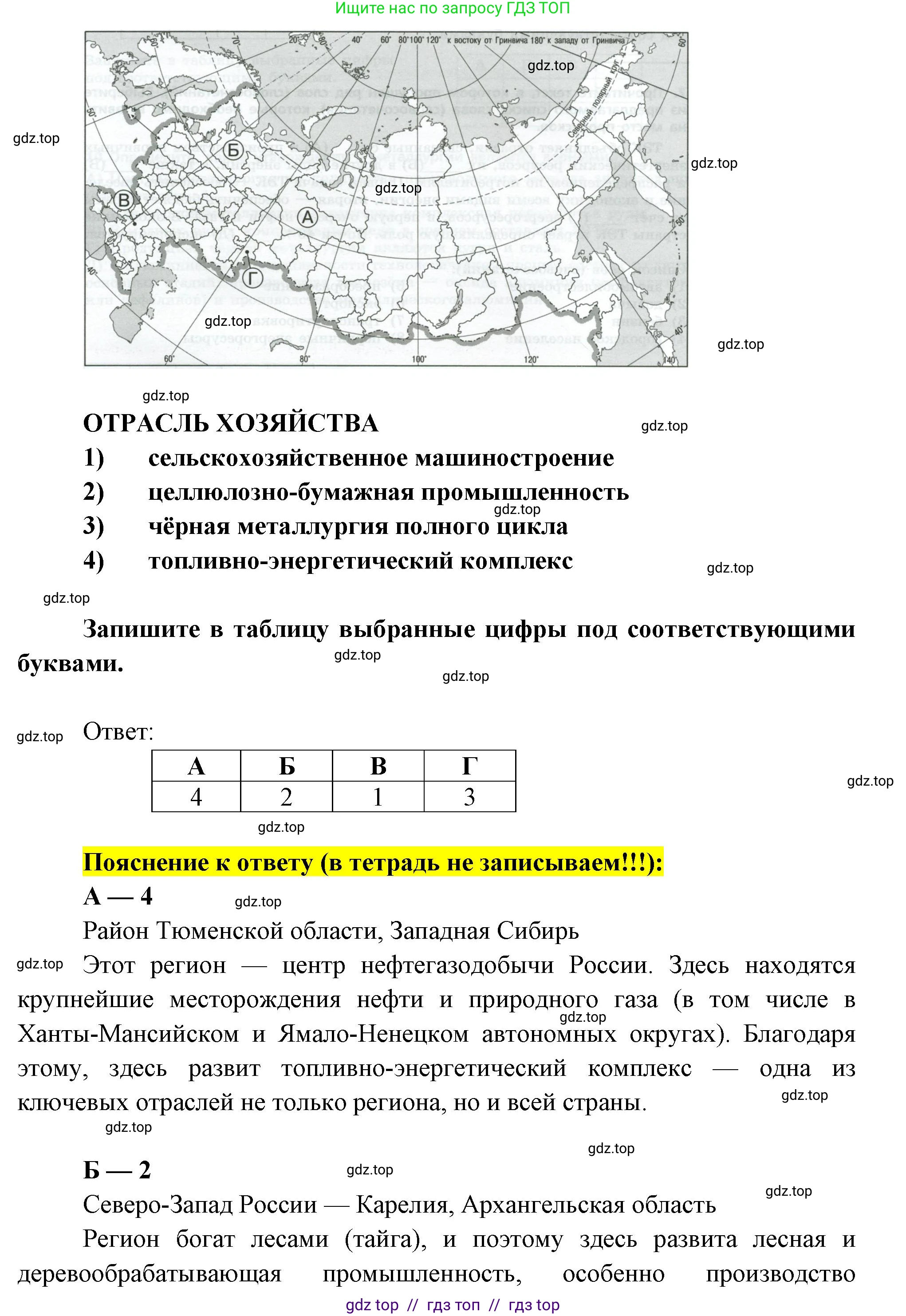 География, 9 класс Проверочные работы, авторы: Бондарева Мария Владимировна, Шидловский Игорь Михайлович, издательство Просвещение, Москва, 2023, жёлтого цвета, страница 7, номер 3, Решение 2 (продолжение 2)