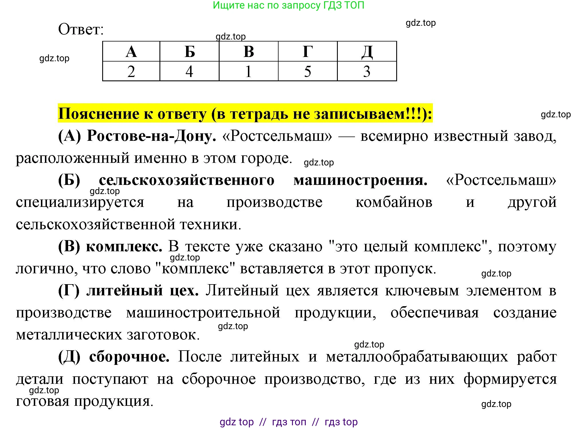 География, 9 класс Проверочные работы, авторы: Бондарева Мария Владимировна, Шидловский Игорь Михайлович, издательство Просвещение, Москва, 2023, жёлтого цвета, страница 24, номер 5, Решение 2 (продолжение 2)