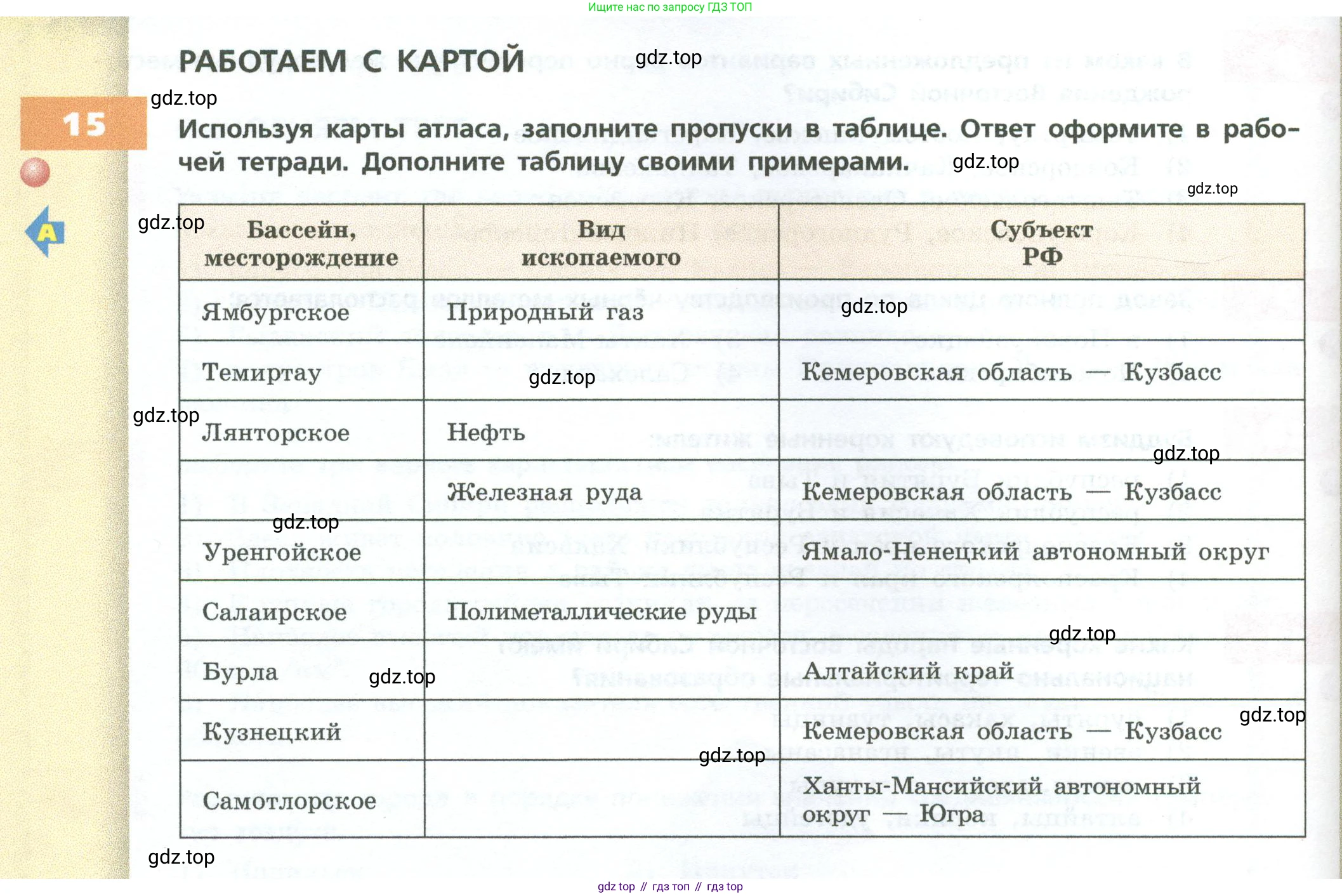 ГДЗ География, 9 класс Учебник, авторы: Дронов Виктор Павлович, Савельева Людмила Евгеньевна, издательство Просвещение, Москва, 2023, бирюзового цвета, страница 214, номер 15, Условие