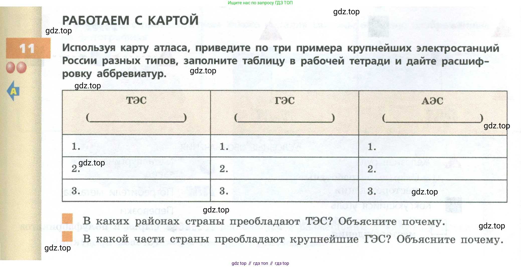 ГДЗ География, 9 класс Учебник, авторы: Дронов Виктор Павлович, Савельева Людмила Евгеньевна, издательство Просвещение, Москва, 2023, бирюзового цвета, страница 57, номер 11, Условие