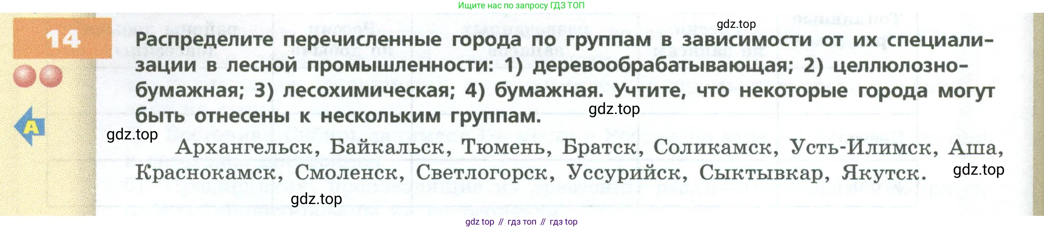 ГДЗ География, 9 класс Учебник, авторы: Дронов Виктор Павлович, Савельева Людмила Евгеньевна, издательство Просвещение, Москва, 2023, бирюзового цвета, страница 58, номер 14, Условие