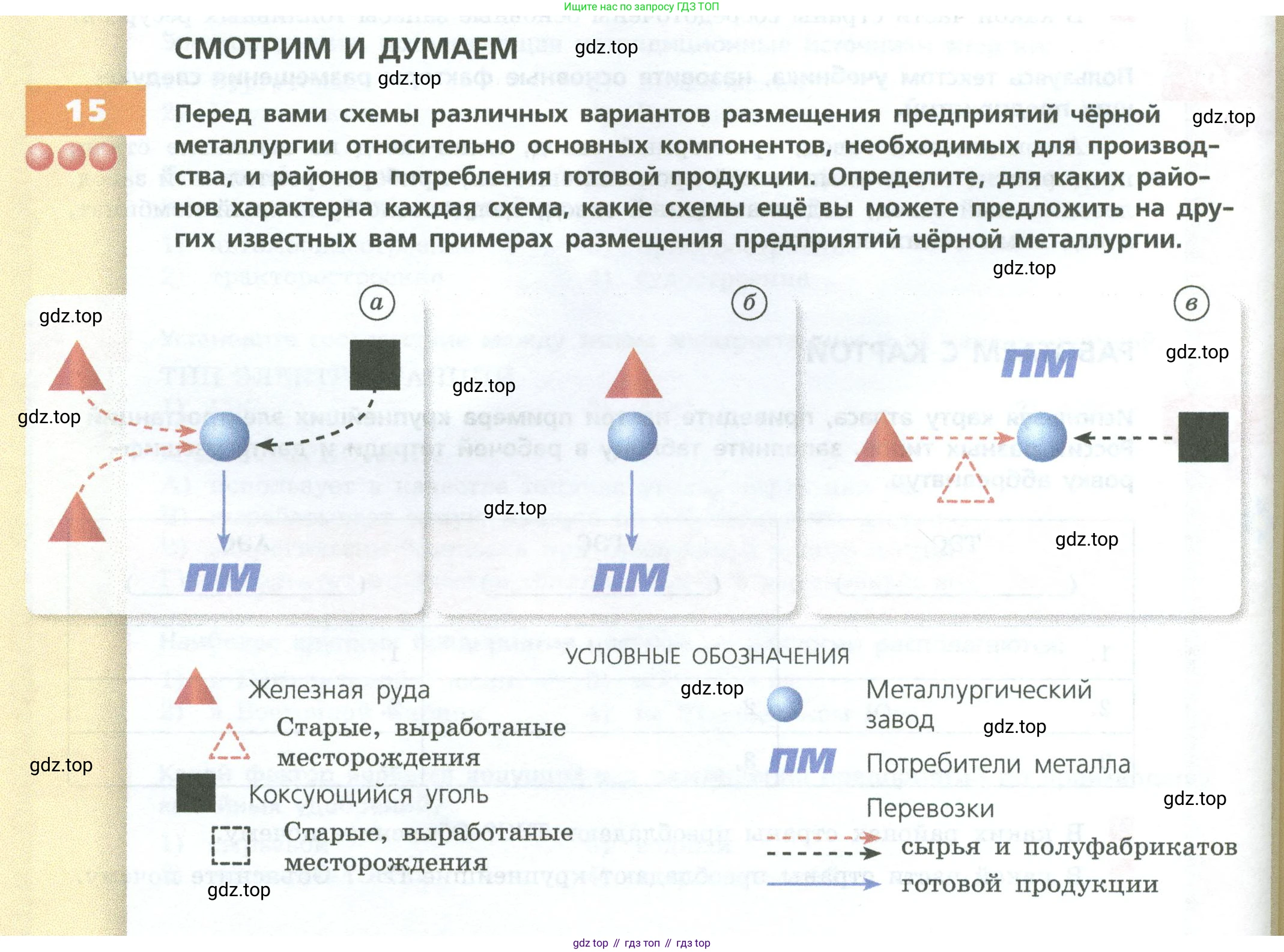 ГДЗ География, 9 класс Учебник, авторы: Дронов Виктор Павлович, Савельева Людмила Евгеньевна, издательство Просвещение, Москва, 2023, бирюзового цвета, страница 58, номер 15, Условие