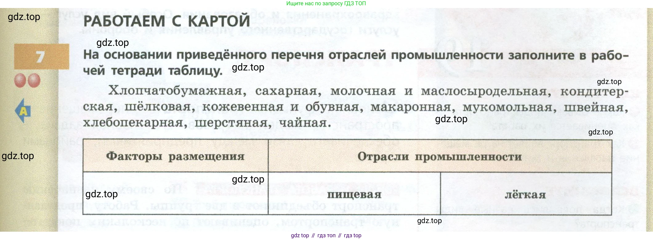 ГДЗ География, 9 класс Учебник, авторы: Дронов Виктор Павлович, Савельева Людмила Евгеньевна, издательство Просвещение, Москва, 2023, бирюзового цвета, страница 69, номер 7, Условие