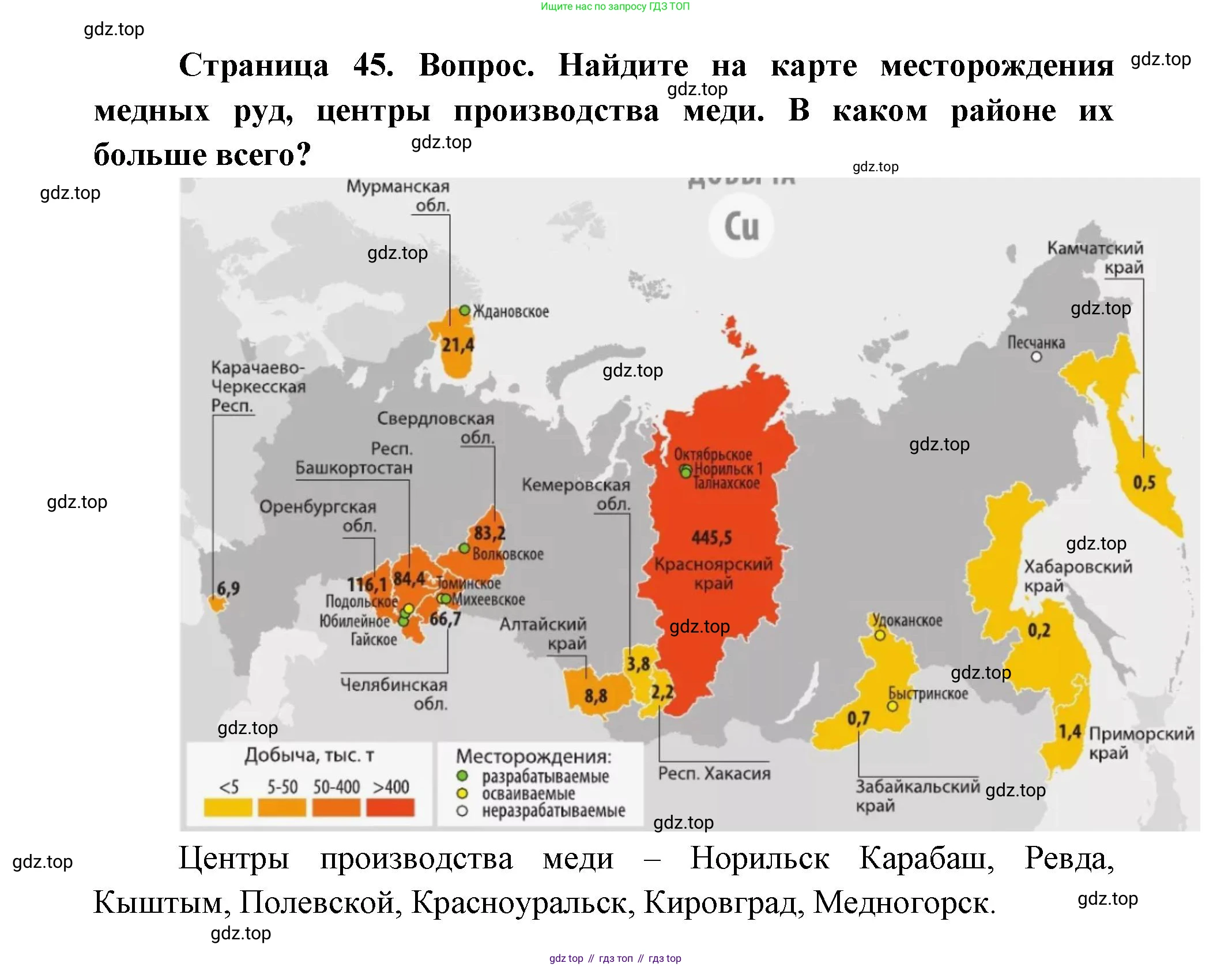 ГДЗ География, 9 класс Учебник, авторы: Дронов Виктор Павлович, Савельева Людмила Евгеньевна, издательство Просвещение, Москва, 2023, бирюзового цвета, страница 45, номер 2, Решение