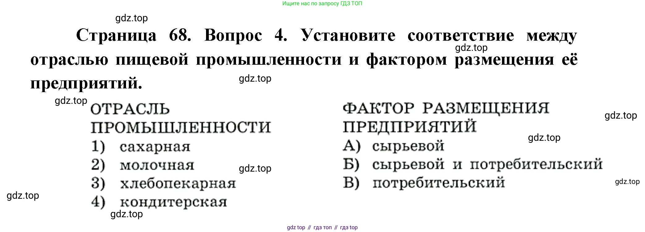 ГДЗ География, 9 класс Учебник, авторы: Дронов Виктор Павлович, Савельева Людмила Евгеньевна, издательство Просвещение, Москва, 2023, бирюзового цвета, страница 68, номер 4, Решение