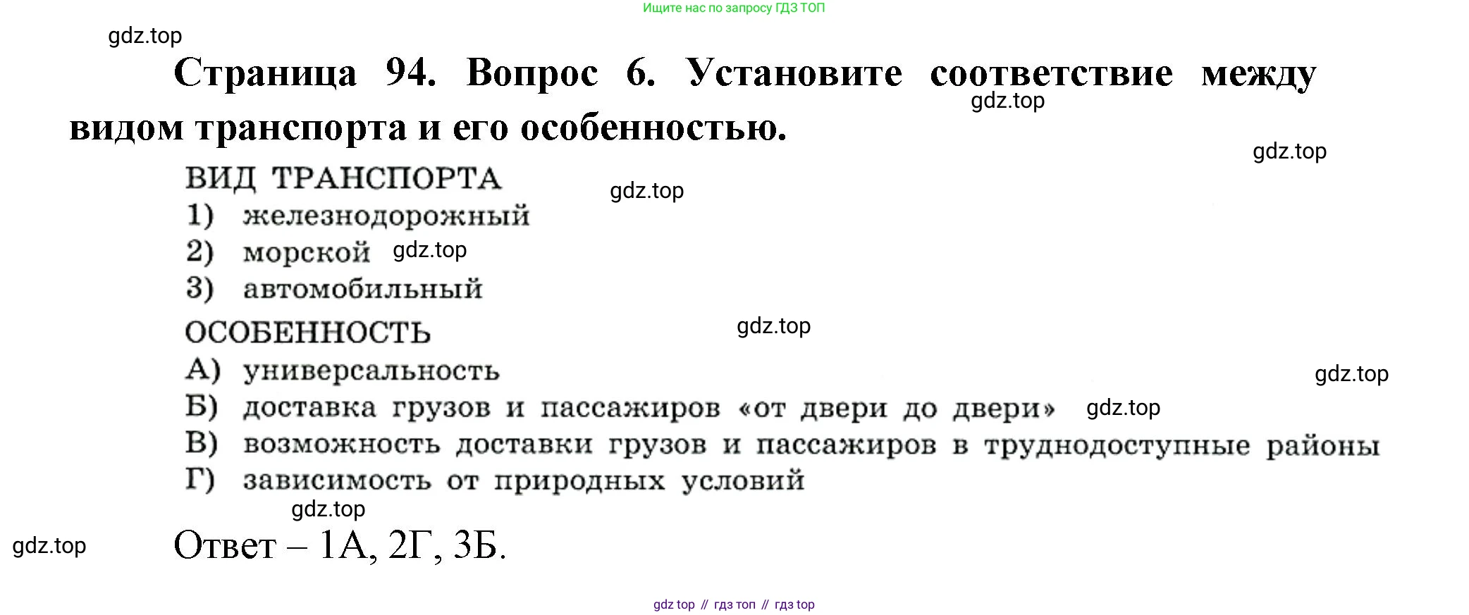ГДЗ География, 9 класс Учебник, авторы: Дронов Виктор Павлович, Савельева Людмила Евгеньевна, издательство Просвещение, Москва, 2023, бирюзового цвета, страница 94, номер 6, Решение