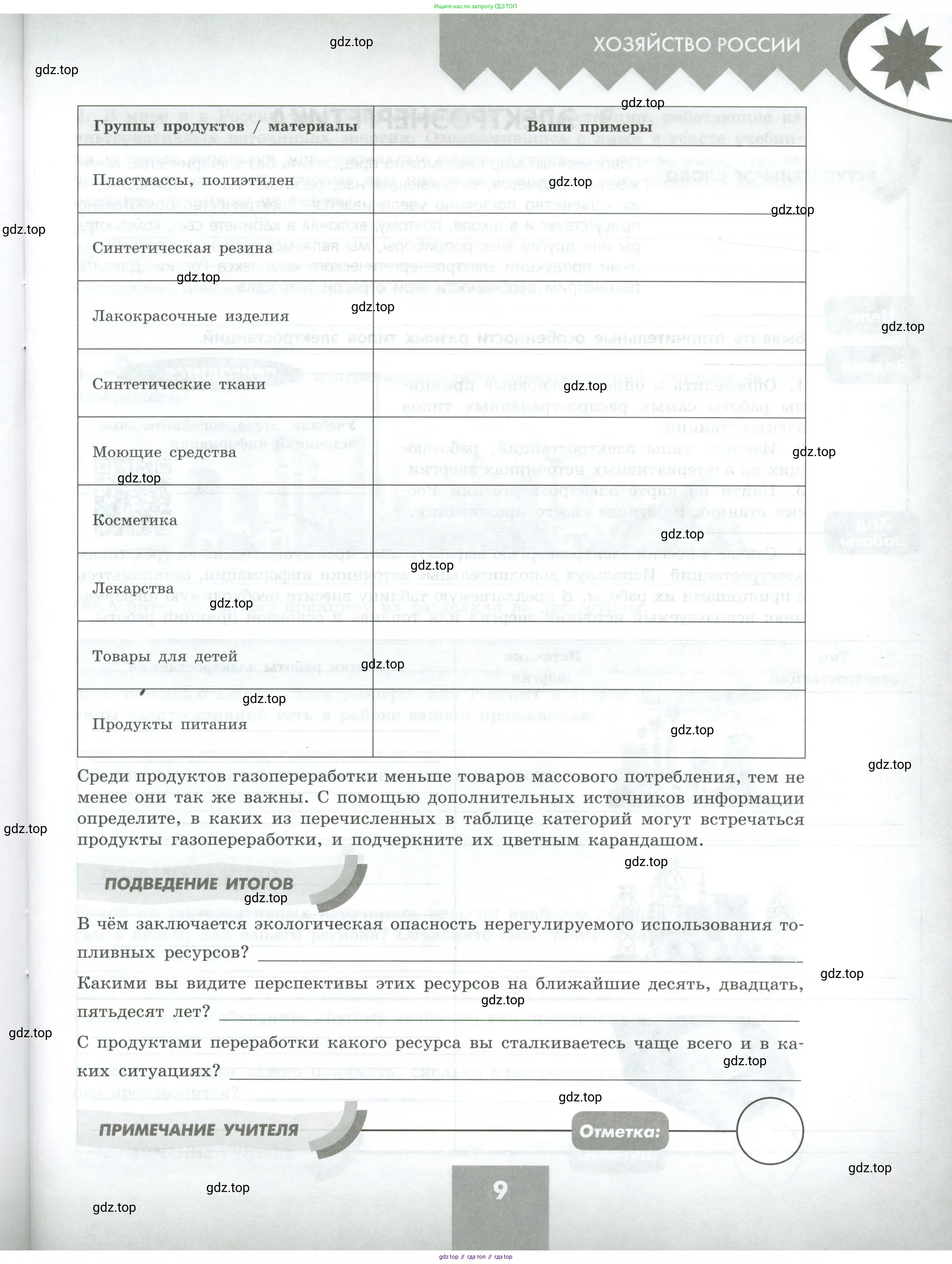 География, 9 класс Практические работы, автор: Дубинина Софья Петровна, издательство Просвещение, Москва, 2023, жёлтого цвета, страница 9