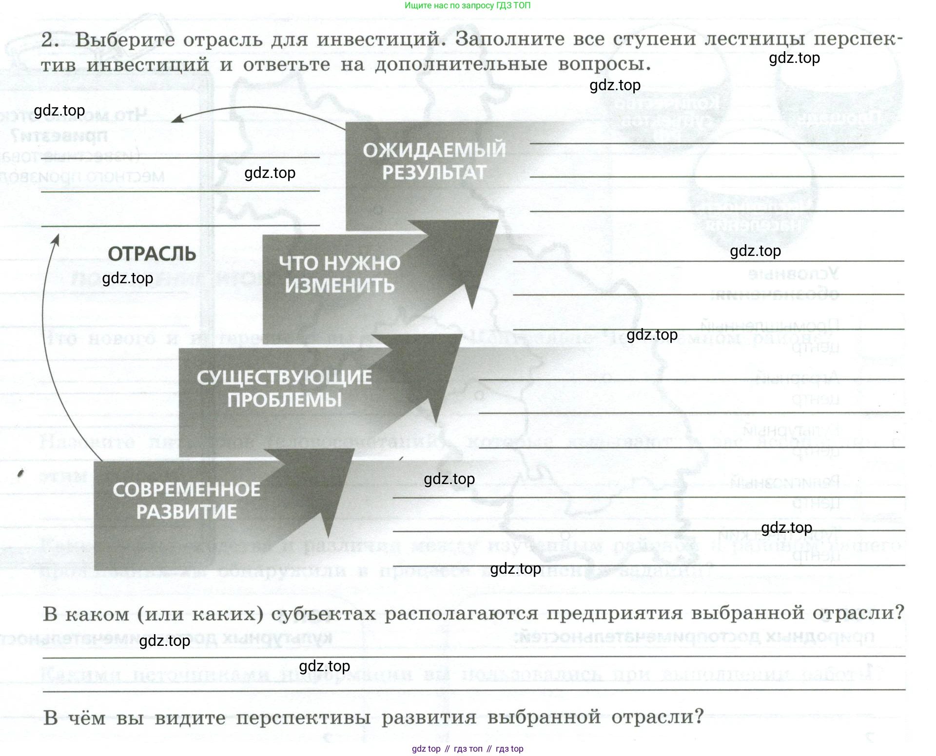 География, 9 класс Практические работы, автор: Дубинина Софья Петровна, издательство Просвещение, Москва, 2023, жёлтого цвета, страница 38, номер 2, Условие