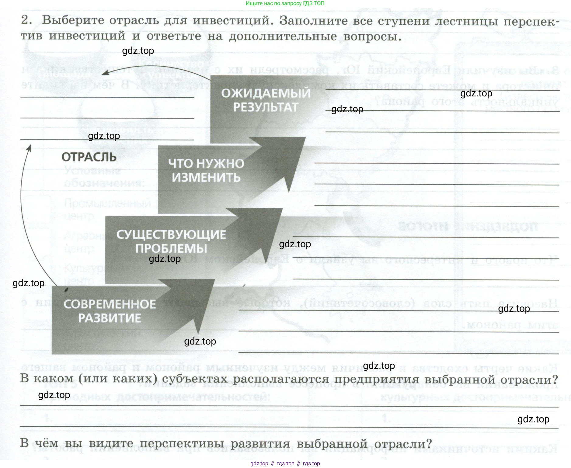 География, 9 класс Практические работы, автор: Дубинина Софья Петровна, издательство Просвещение, Москва, 2023, жёлтого цвета, страница 47, номер 2, Условие