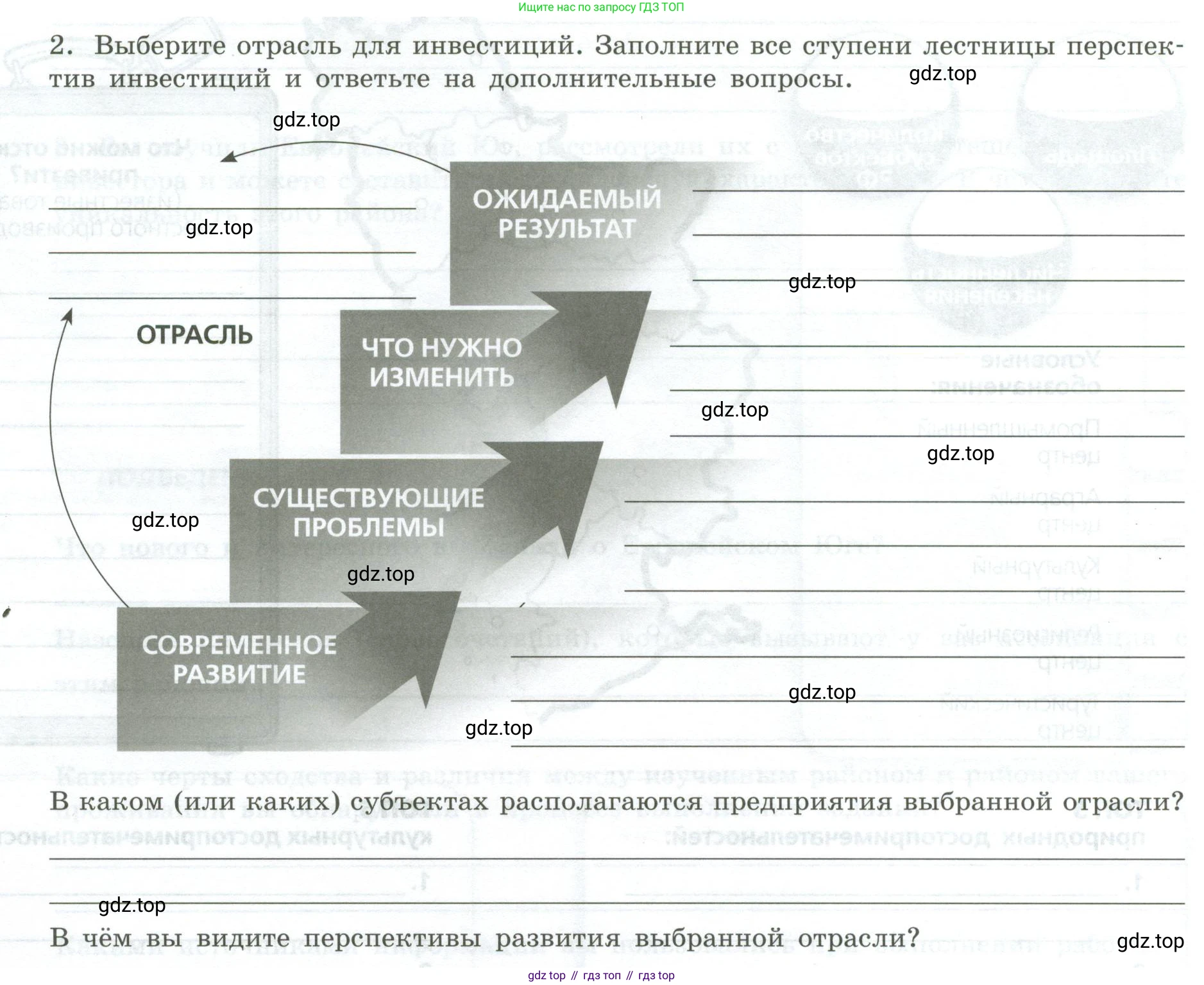 География, 9 класс Практические работы, автор: Дубинина Софья Петровна, издательство Просвещение, Москва, 2023, жёлтого цвета, страница 50, номер 2, Условие