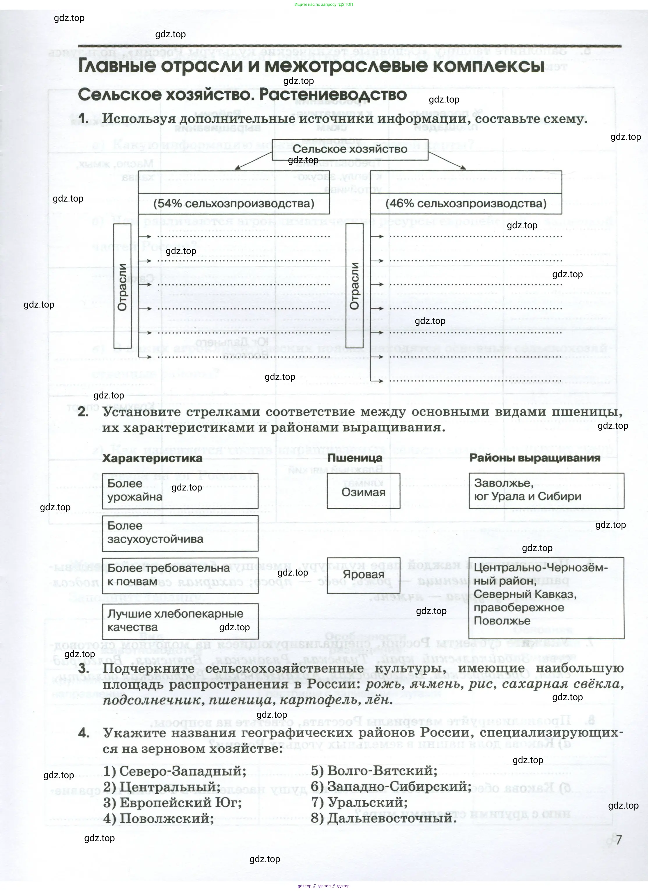 География, 9 класс рабочая тетрадь, авторы: Ким Эльвира Васильевна, Марченко Наталия Адольфовна, Низовцев Вячеслав Алексеевич, издательство Просвещение, Москва, 2023, белого цвета, страница 7