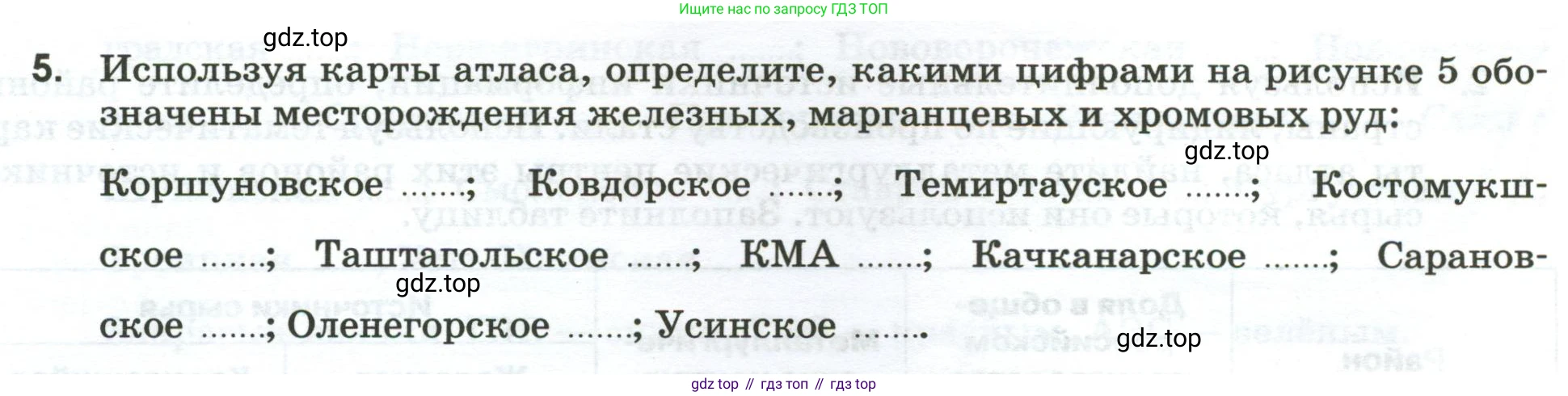 География, 9 класс рабочая тетрадь, авторы: Ким Эльвира Васильевна, Марченко Наталия Адольфовна, Низовцев Вячеслав Алексеевич, издательство Просвещение, Москва, 2023, белого цвета, страница 20, номер 5, Условие