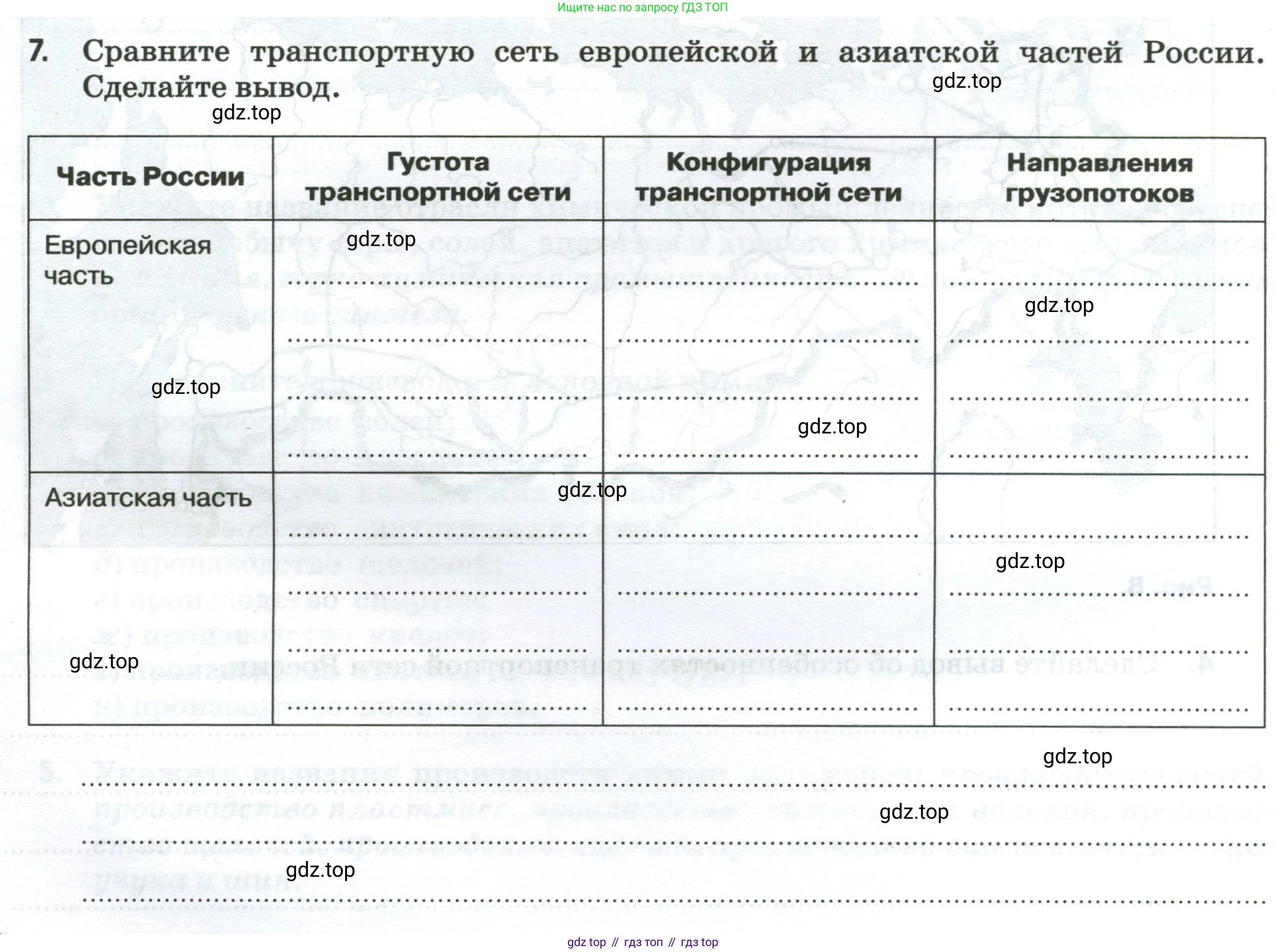 География, 9 класс рабочая тетрадь, авторы: Ким Эльвира Васильевна, Марченко Наталия Адольфовна, Низовцев Вячеслав Алексеевич, издательство Просвещение, Москва, 2023, белого цвета, страница 28, номер 7, Условие