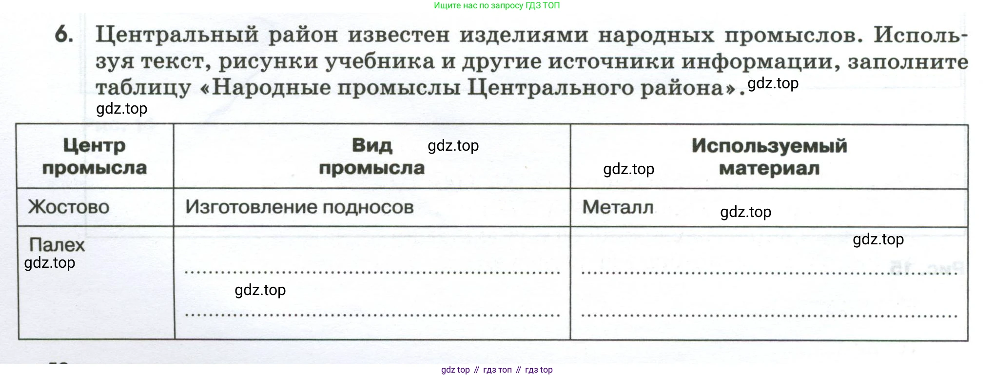 География, 9 класс рабочая тетрадь, авторы: Ким Эльвира Васильевна, Марченко Наталия Адольфовна, Низовцев Вячеслав Алексеевич, издательство Просвещение, Москва, 2023, белого цвета, страница 50, номер 6, Условие