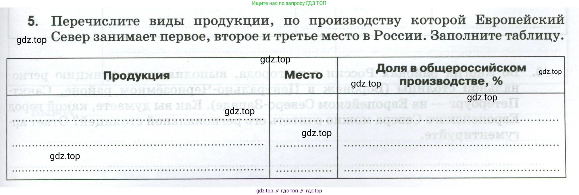 География, 9 класс рабочая тетрадь, авторы: Ким Эльвира Васильевна, Марченко Наталия Адольфовна, Низовцев Вячеслав Алексеевич, издательство Просвещение, Москва, 2023, белого цвета, страница 69, номер 5, Условие