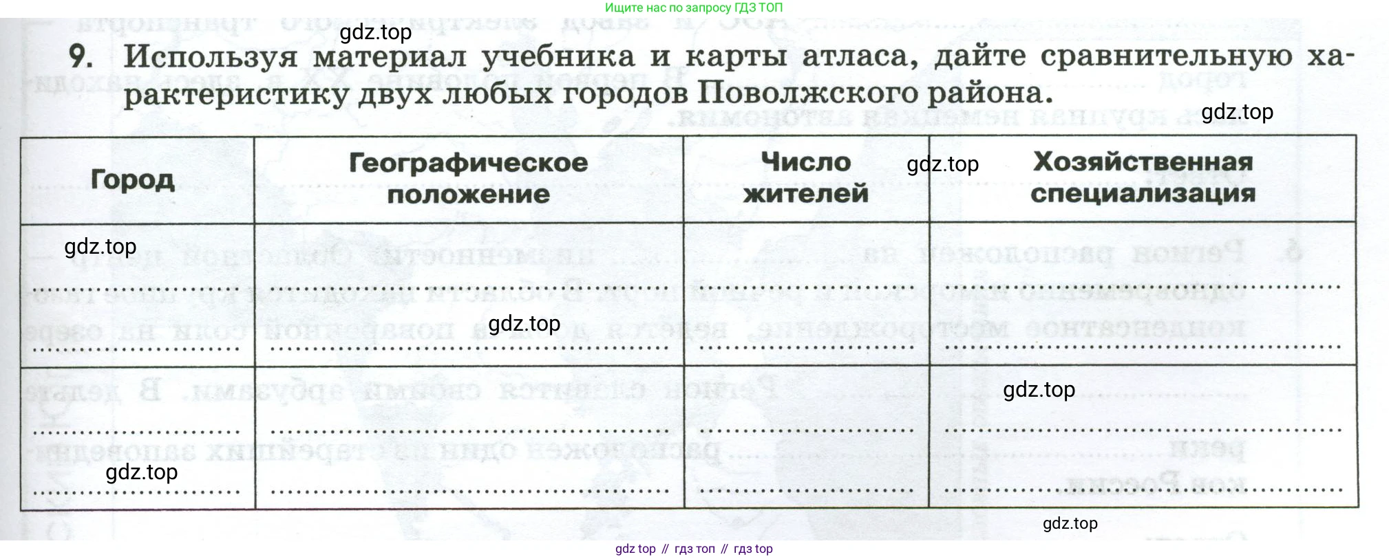 География, 9 класс рабочая тетрадь, авторы: Ким Эльвира Васильевна, Марченко Наталия Адольфовна, Низовцев Вячеслав Алексеевич, издательство Просвещение, Москва, 2023, белого цвета, страница 75, номер 9, Условие