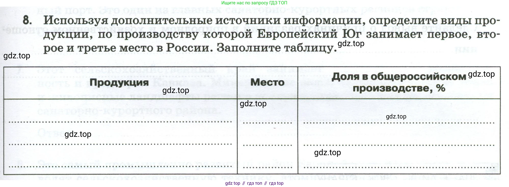 География, 9 класс рабочая тетрадь, авторы: Ким Эльвира Васильевна, Марченко Наталия Адольфовна, Низовцев Вячеслав Алексеевич, издательство Просвещение, Москва, 2023, белого цвета, страница 79, номер 8, Условие