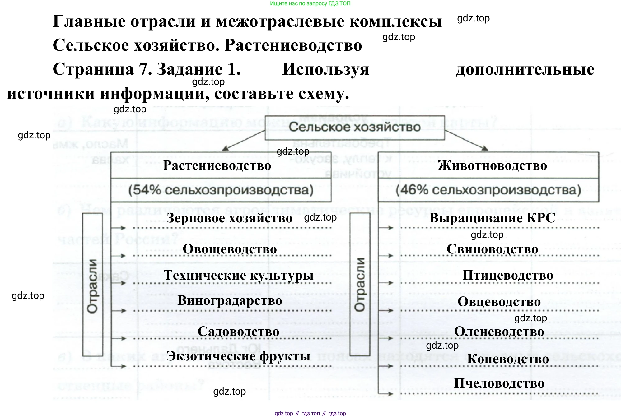 География, 9 класс рабочая тетрадь, авторы: Ким Эльвира Васильевна, Марченко Наталия Адольфовна, Низовцев Вячеслав Алексеевич, издательство Просвещение, Москва, 2023, белого цвета, страница 7, номер 1, Решение
