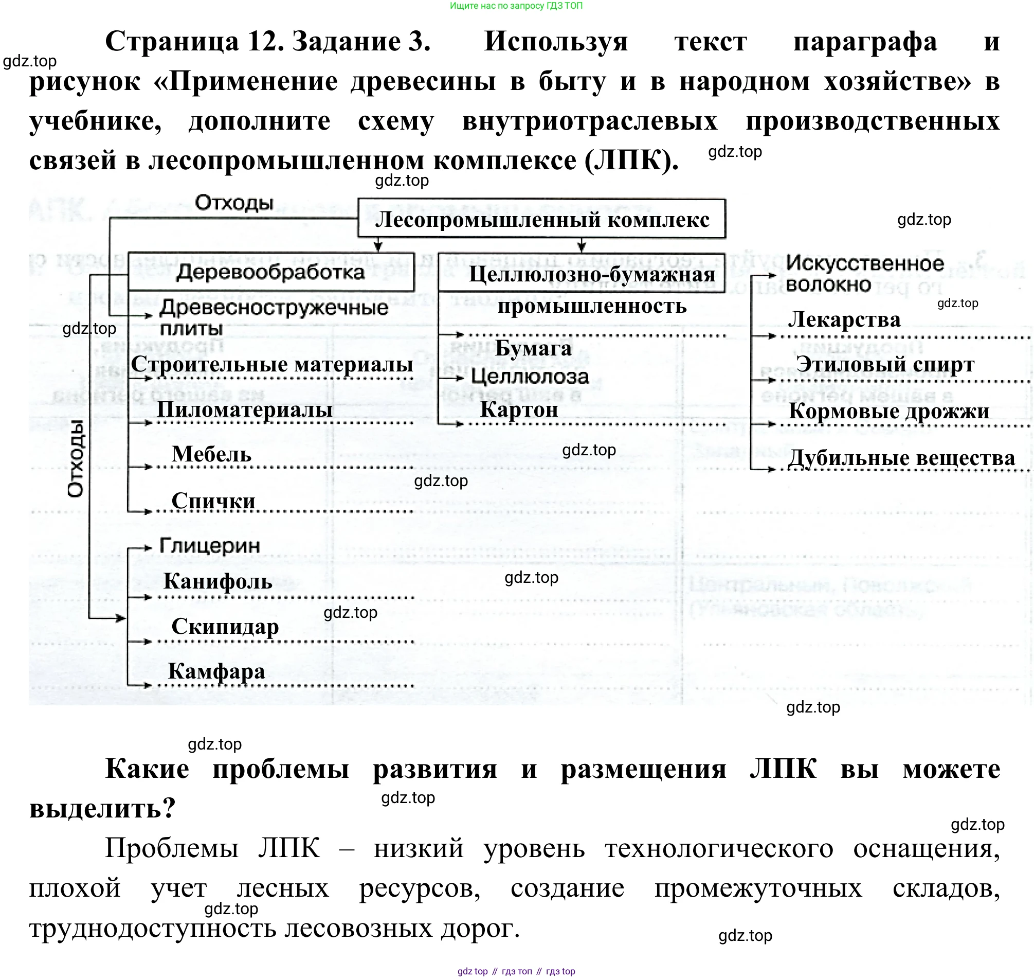 География, 9 класс рабочая тетрадь, авторы: Ким Эльвира Васильевна, Марченко Наталия Адольфовна, Низовцев Вячеслав Алексеевич, издательство Просвещение, Москва, 2023, белого цвета, страница 12, номер 3, Решение
