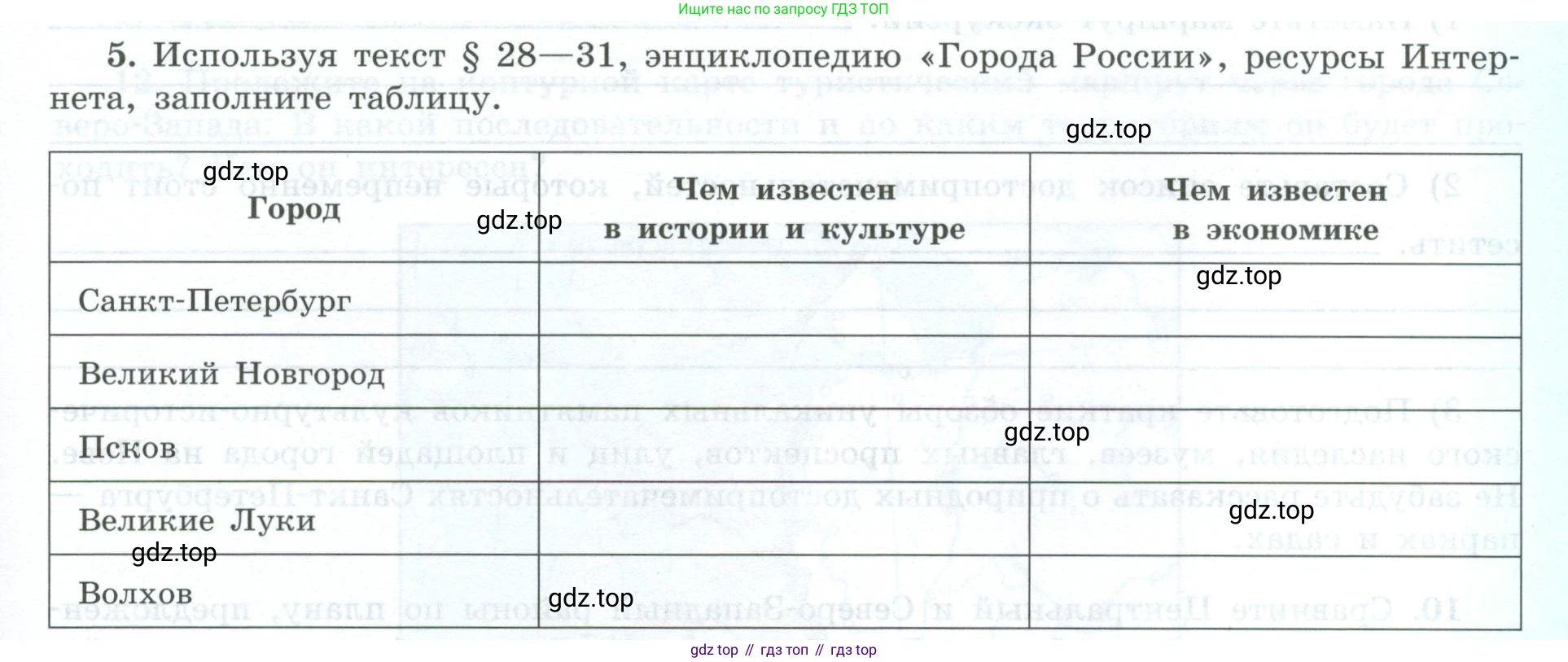 География, 9 класс Мой тренажёр, автор: Николина Вера Викторовна, издательство Просвещение, Москва, 2023, жёлтого цвета, страница 29, номер 5, Условие