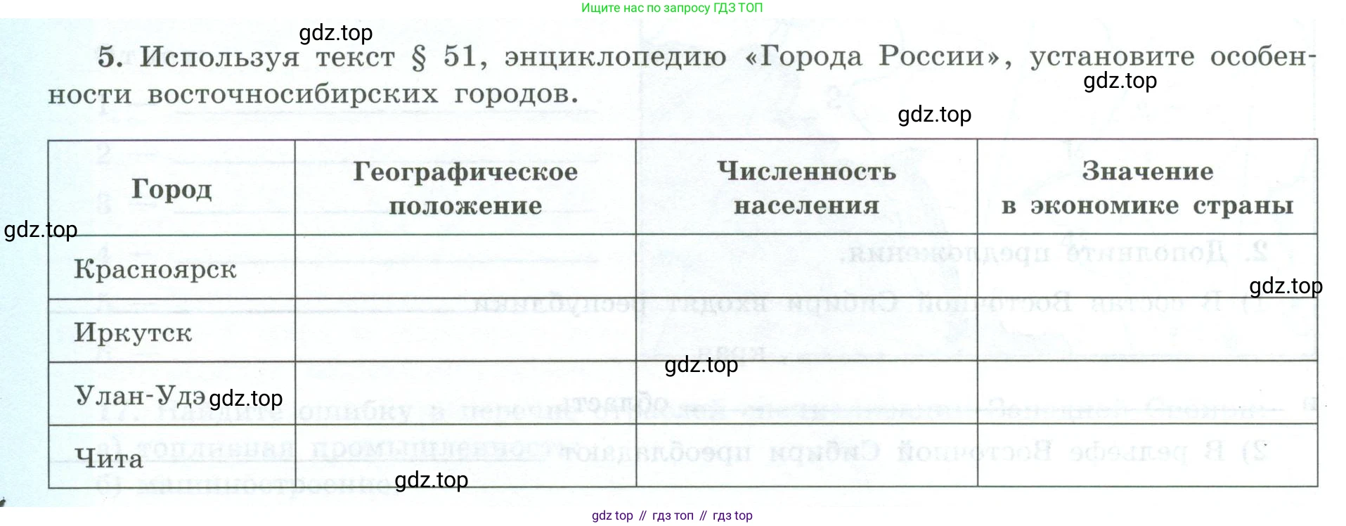 География, 9 класс Мой тренажёр, автор: Николина Вера Викторовна, издательство Просвещение, Москва, 2023, жёлтого цвета, страница 68, номер 5, Условие