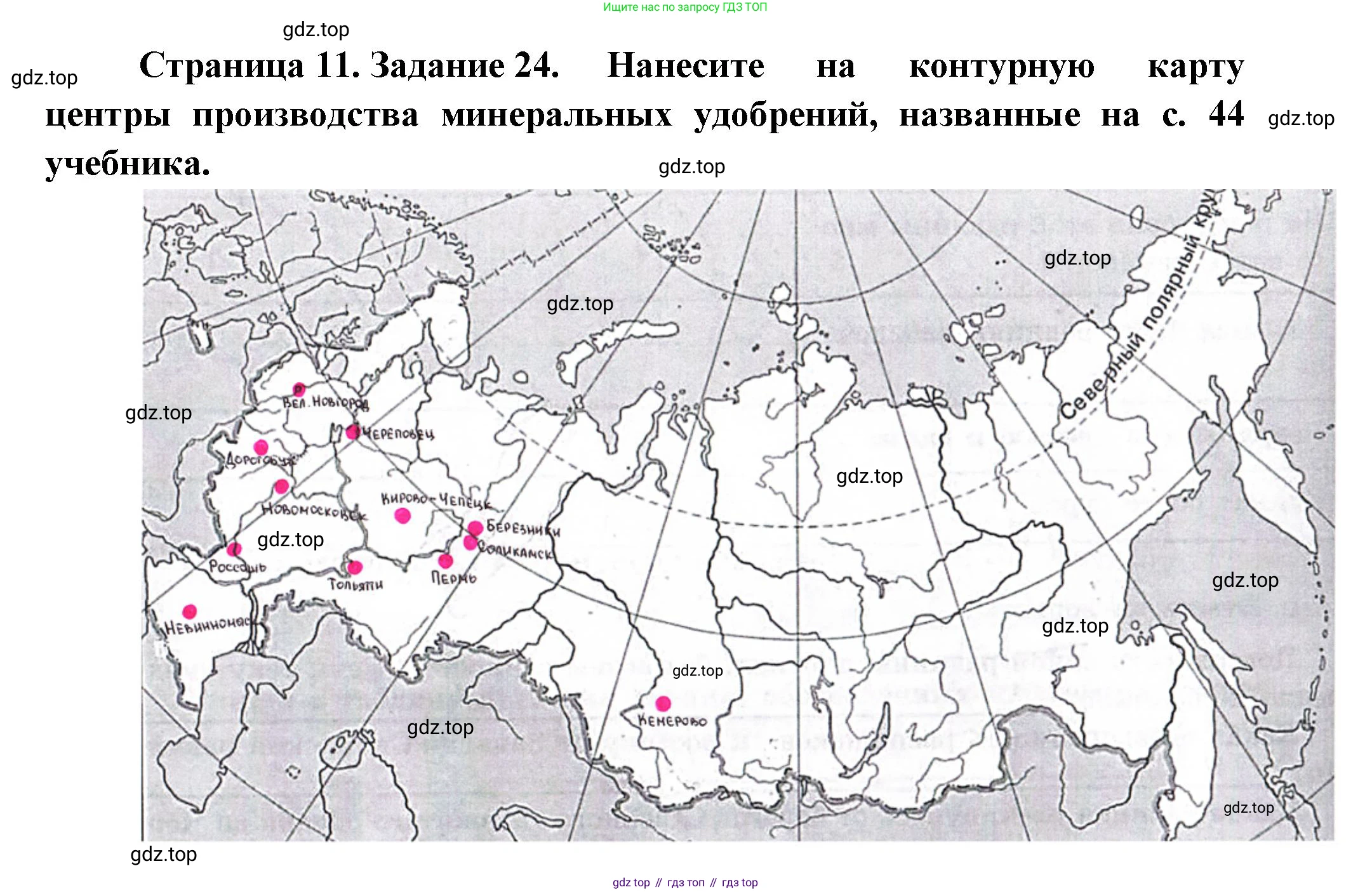 География, 9 класс Мой тренажёр, автор: Николина Вера Викторовна, издательство Просвещение, Москва, 2023, жёлтого цвета, страница 11, номер 24, Решение