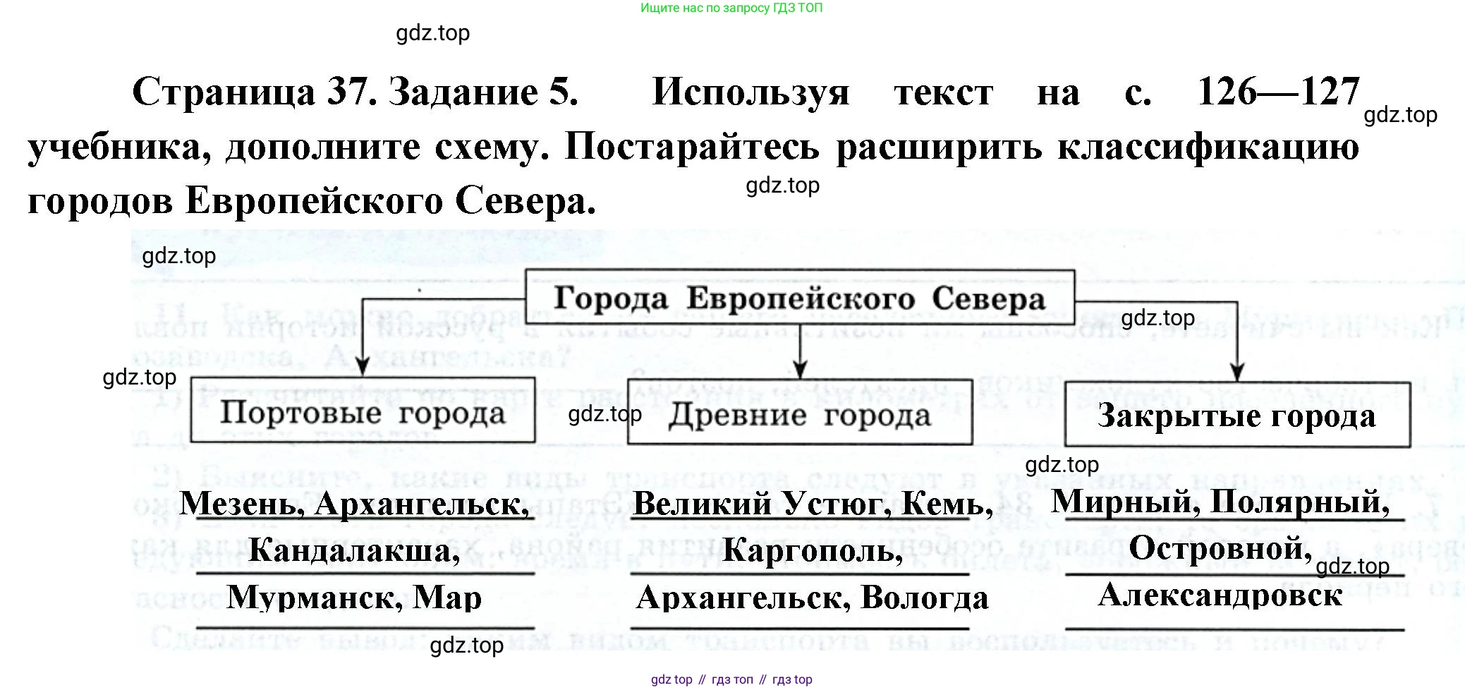 География, 9 класс Мой тренажёр, автор: Николина Вера Викторовна, издательство Просвещение, Москва, 2023, жёлтого цвета, страница 37, номер 5, Решение